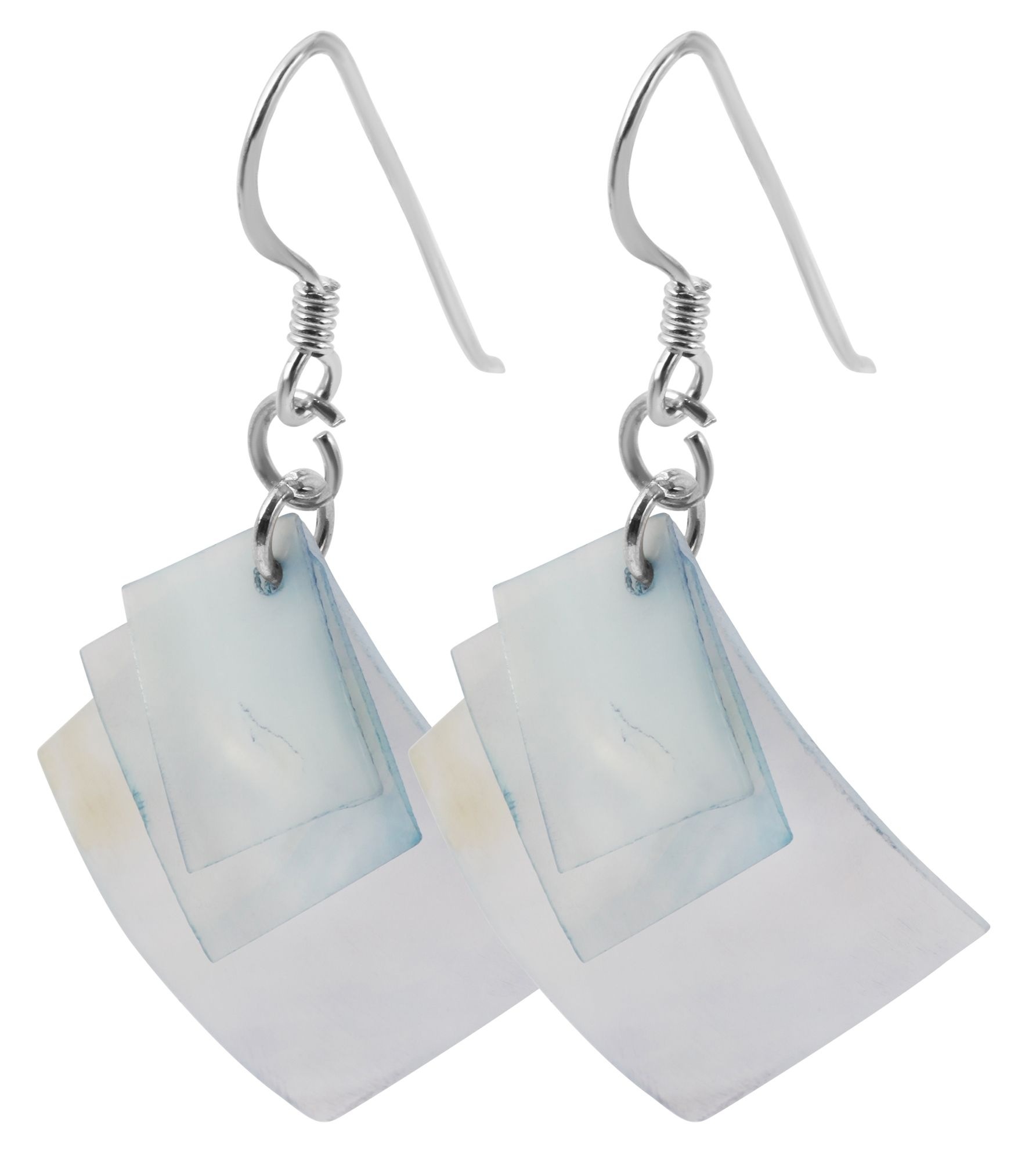 Adelia´s Paar Ohrhänger »Damen Ohrringe – Ohrhänger aus 925 Silber mit Perlmutt« Zum Verschenken – ideal zum Valentinstag