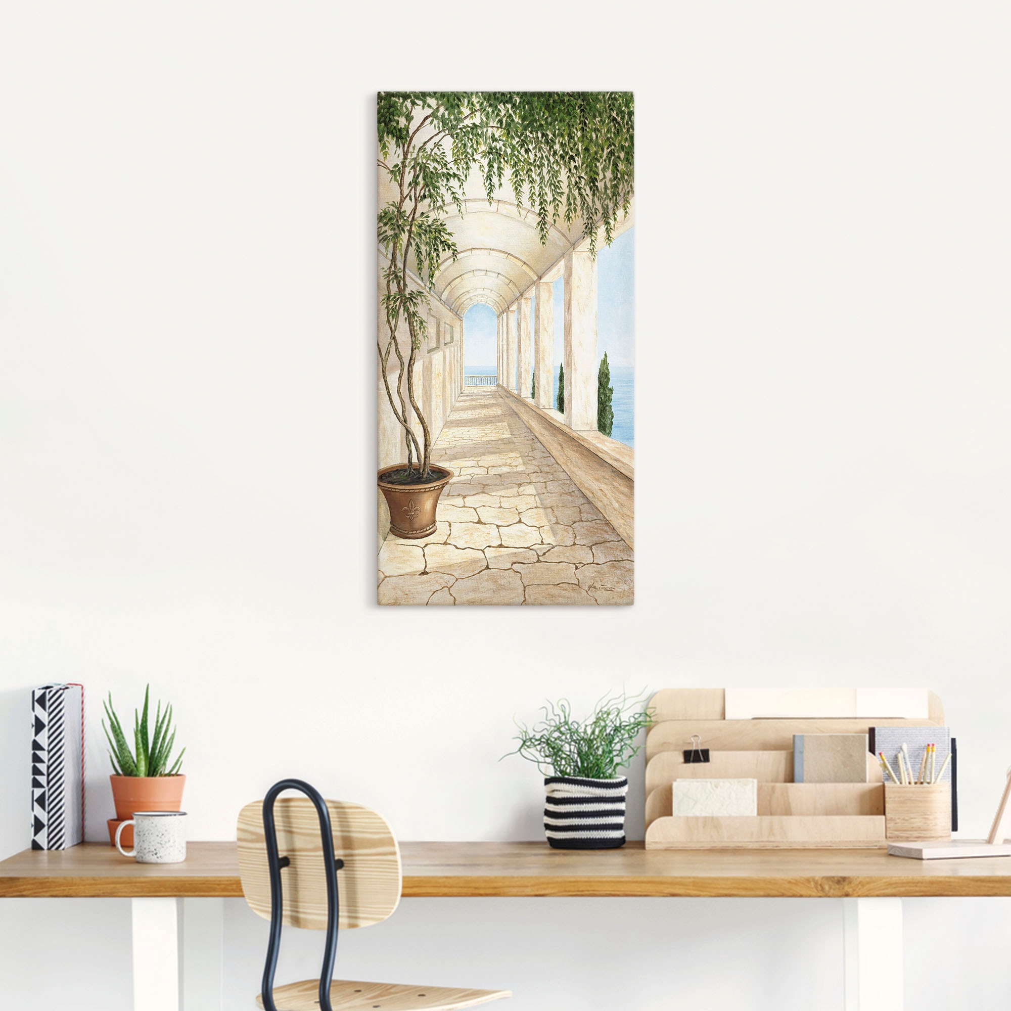 Artland Wandbild "Capri" Gebäude 1 Stk. tlg. als Alubild, Leinwandbild, Pos günstig online kaufen