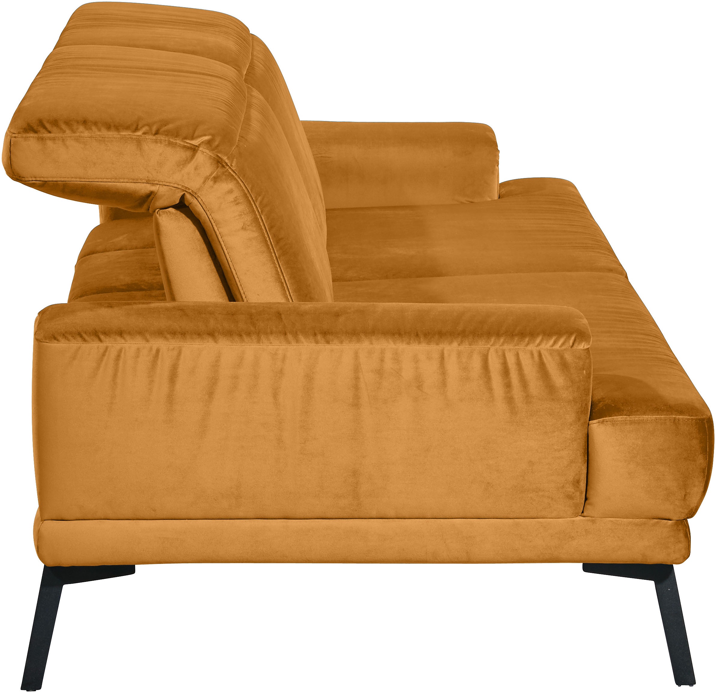 Musterring 3-Sitzer »MR 4580«, inkl. Kopf- und Sitztiefenverstellung, Fuß schwarz, B228 x T103 cm
