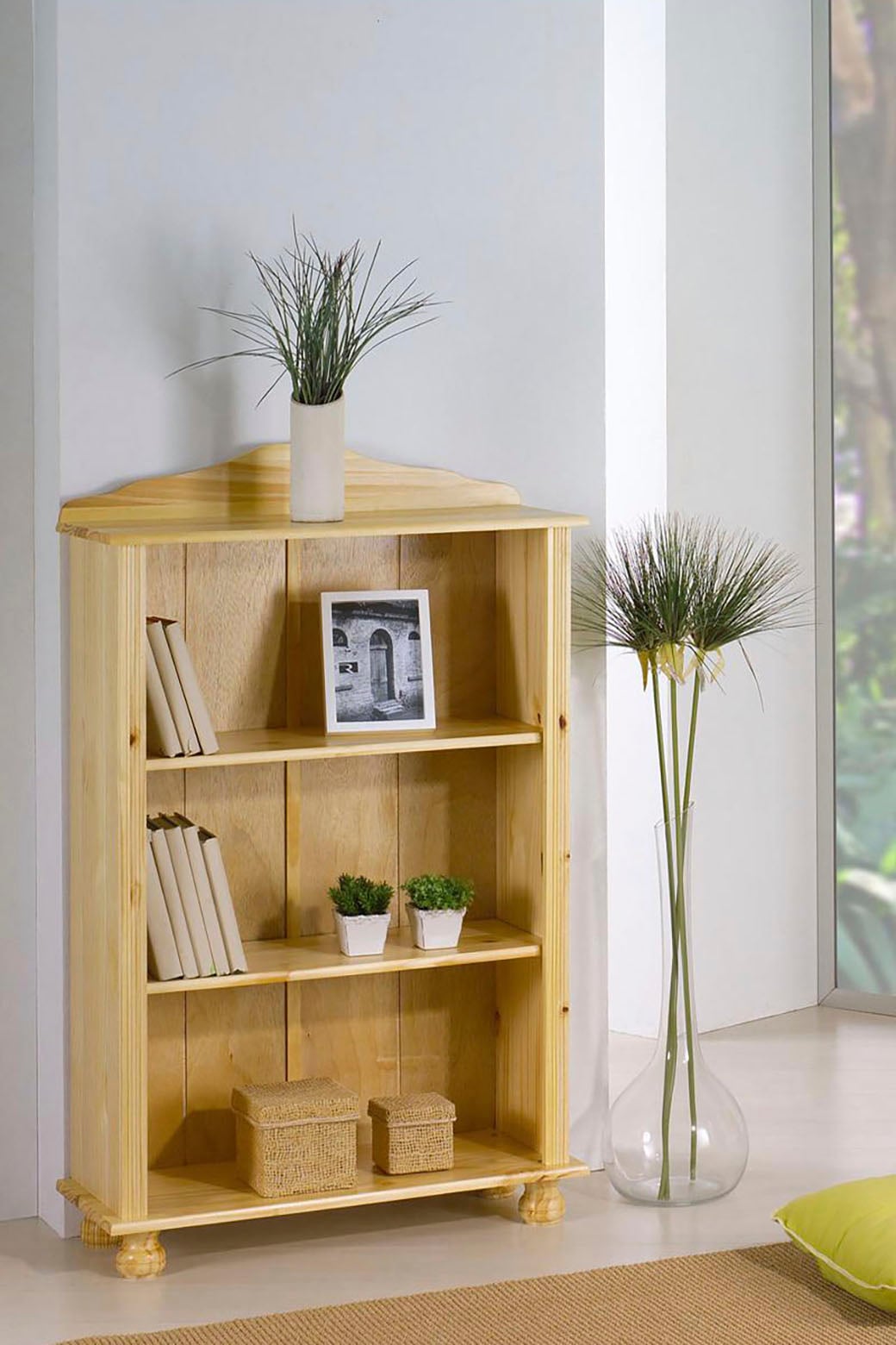 Home affaire Bücherregal 1 tlg. gefertigt aus massivem Kiefernholz günstig online kaufen