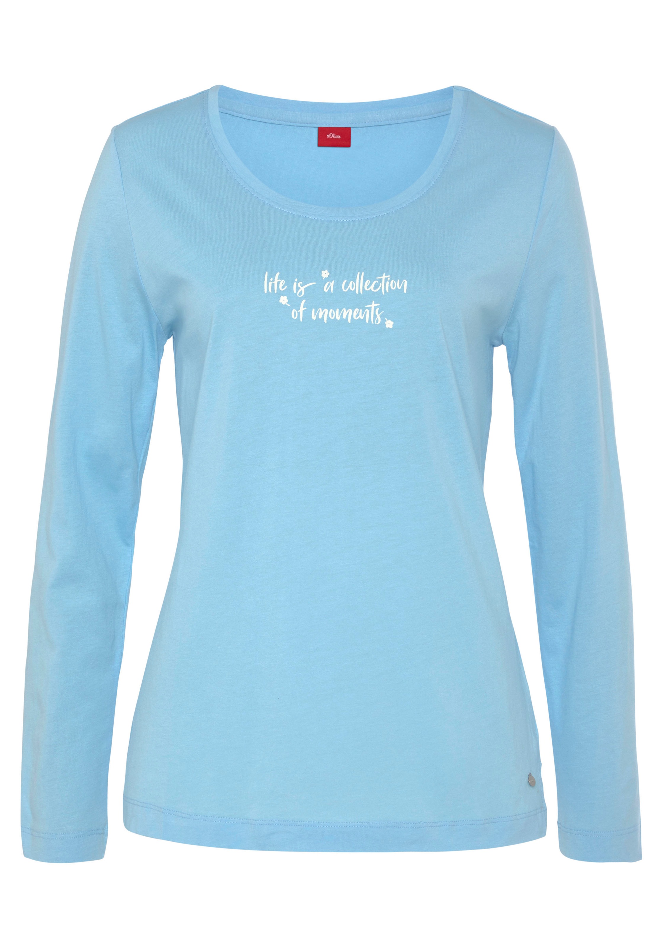 s.Oliver Pyjamaoberteil 1-teilig, 1 tlg. mit Frontdruck günstig online kaufen