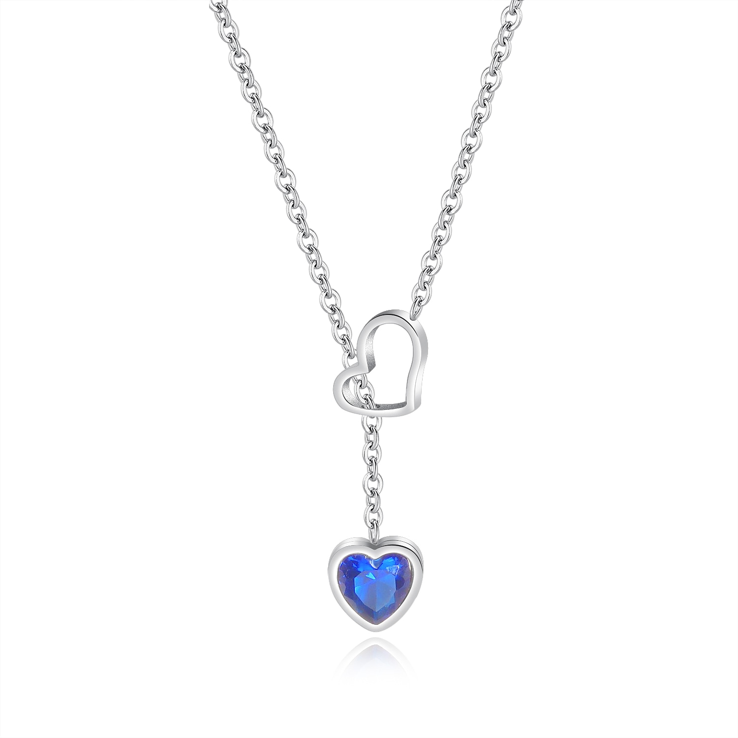 COLLEZIONE ALESSANDRO Kette mit Anhänger »Cuore« mit Glasstein