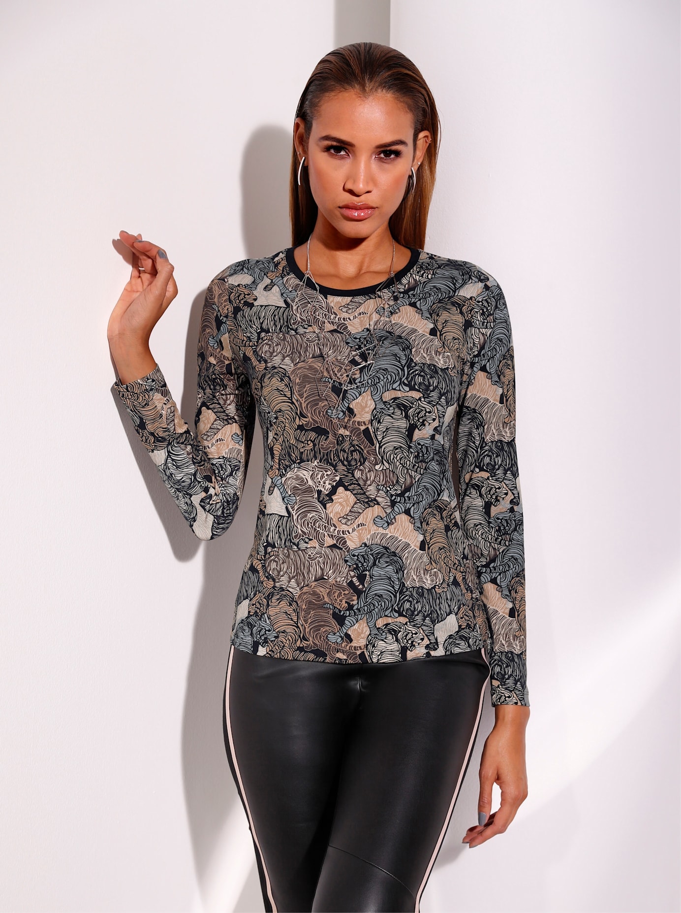 creation L Langarmshirt "Shirt" 1 Stk. tlg. günstig online kaufen