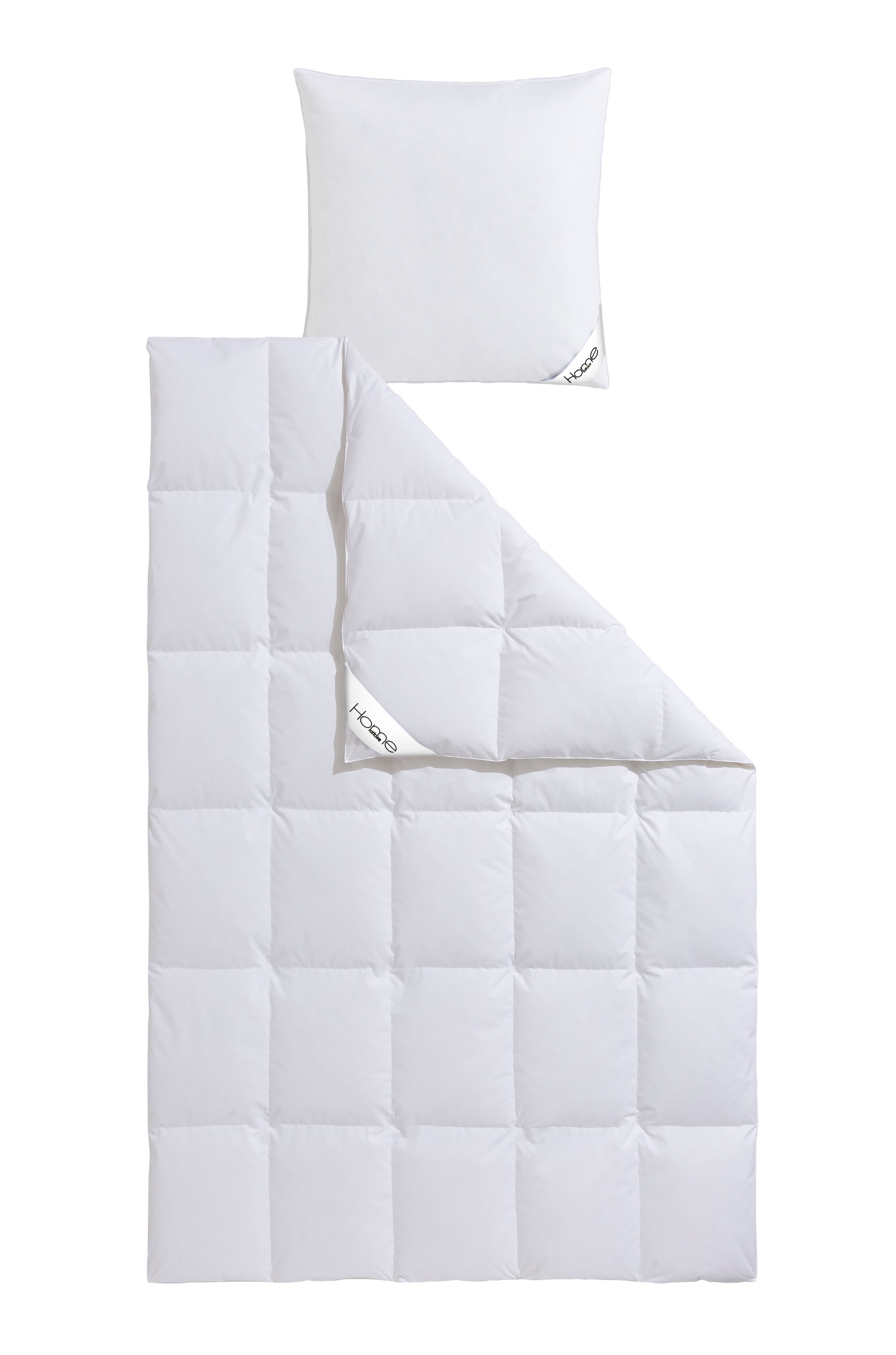 Home affaire Daunenbettdecke + Kopfkissen "Köniz, Bettdecke 135x200&155x220 günstig online kaufen