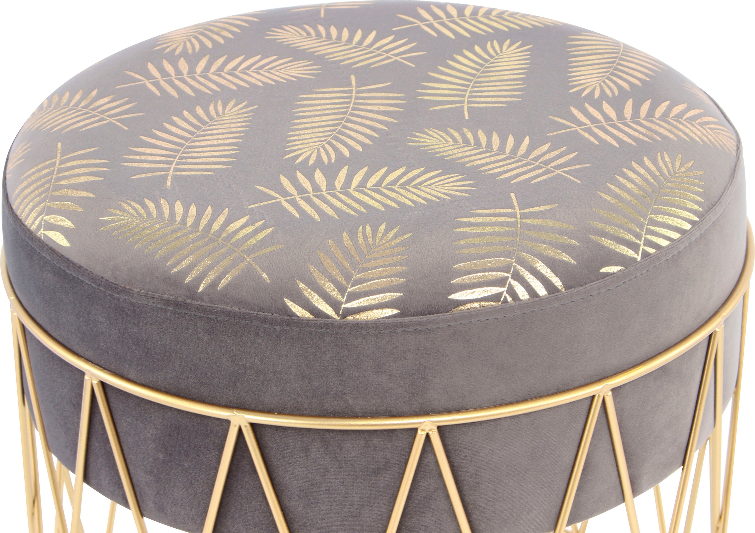 Kayoom Sitzhocker »Hocker Cleopatra 225, samtweich, dekorativ, orientalisches Design«, (1 St.), samtweich, dekorativ, orientalisches Design