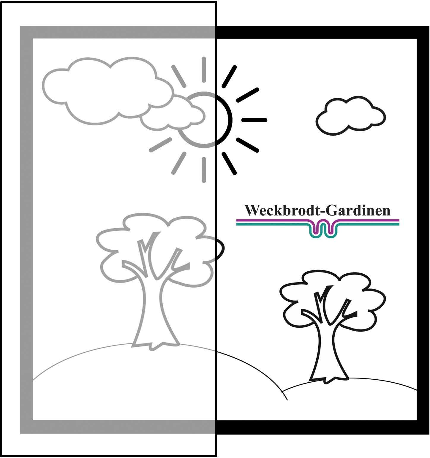 Weckbrodt Gardine »Heidelberg«, (1 St.), Store, Voile, mit 1 oder 2  Bordüren, Kante, gebogt, floral auf Rechnung | BAUR
