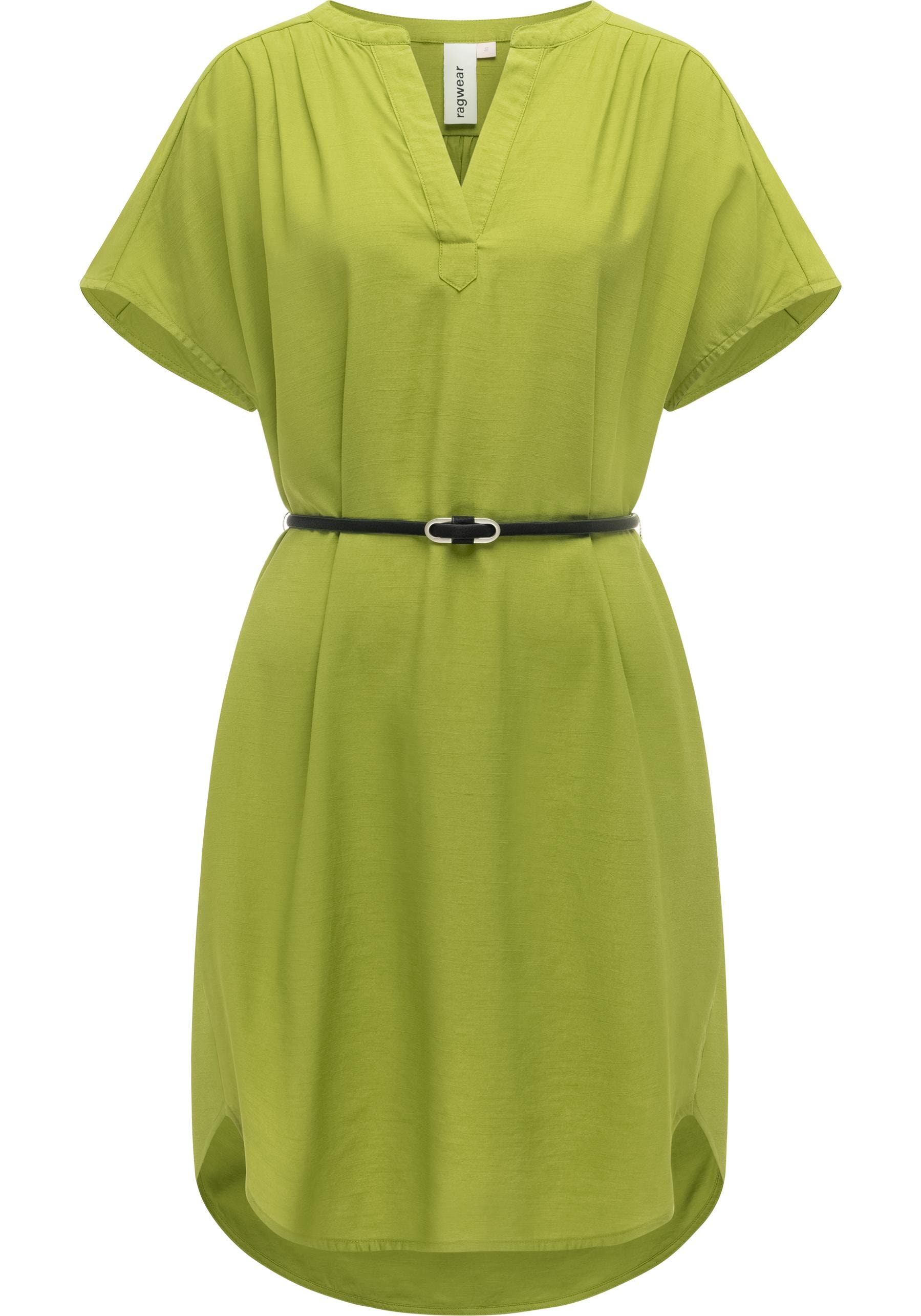 Ragwear Minikleid "Klarisa" Ohne Taschen Lockeres Oversize Sommerkleid mit Gürtel