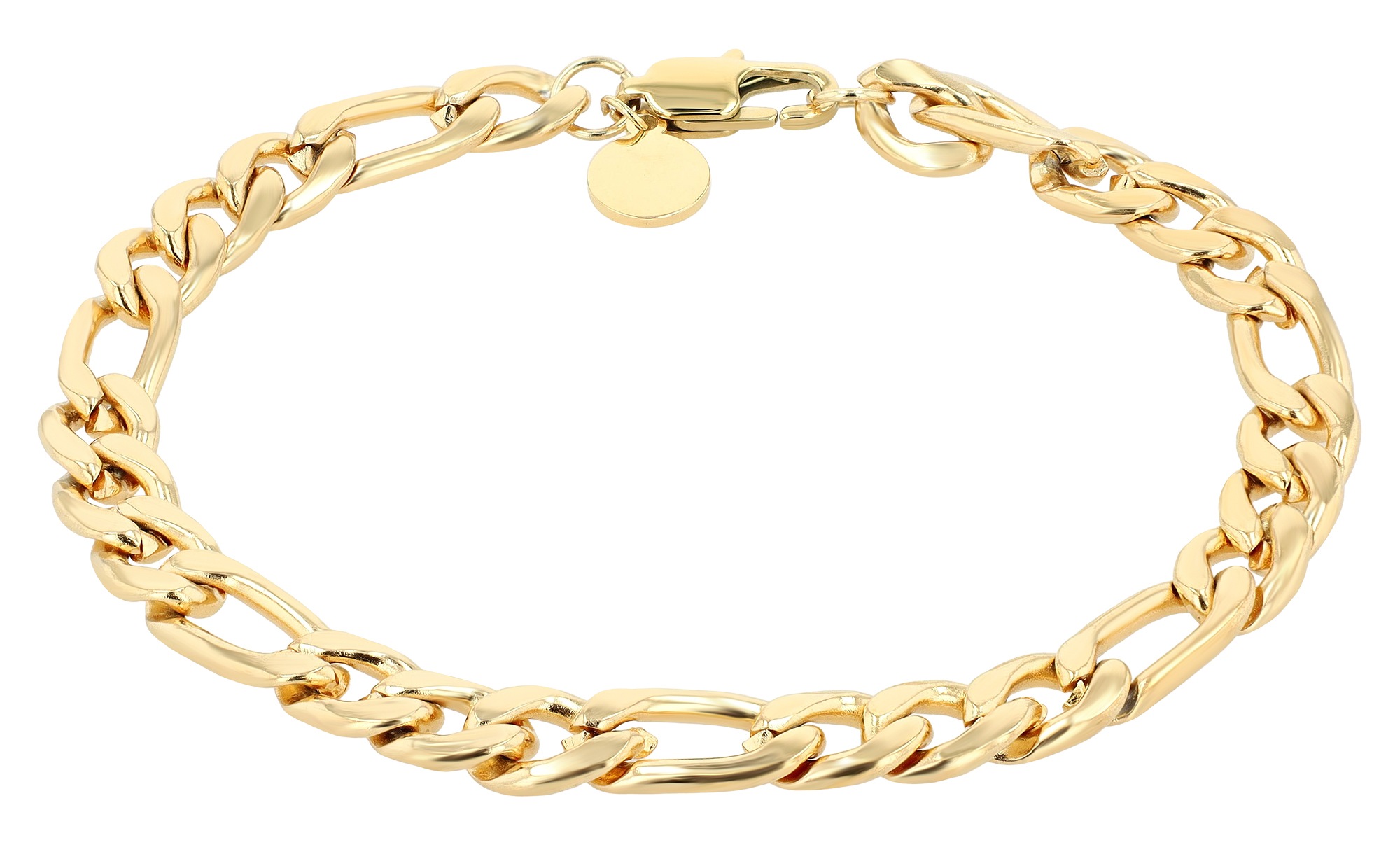 Adelia's Unisex Chain Bracelet Gold 21.5cm 2