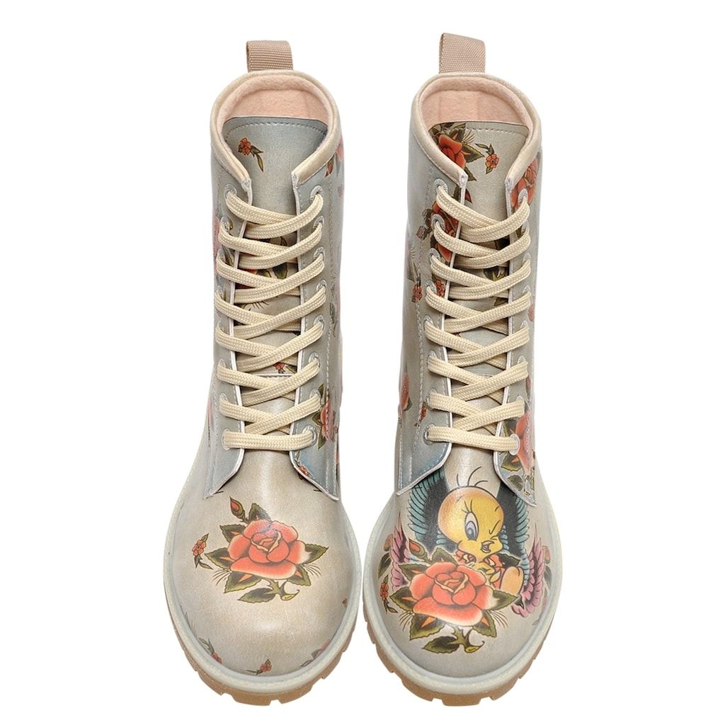 DOGO Schnürboots »Tweety with Roses«