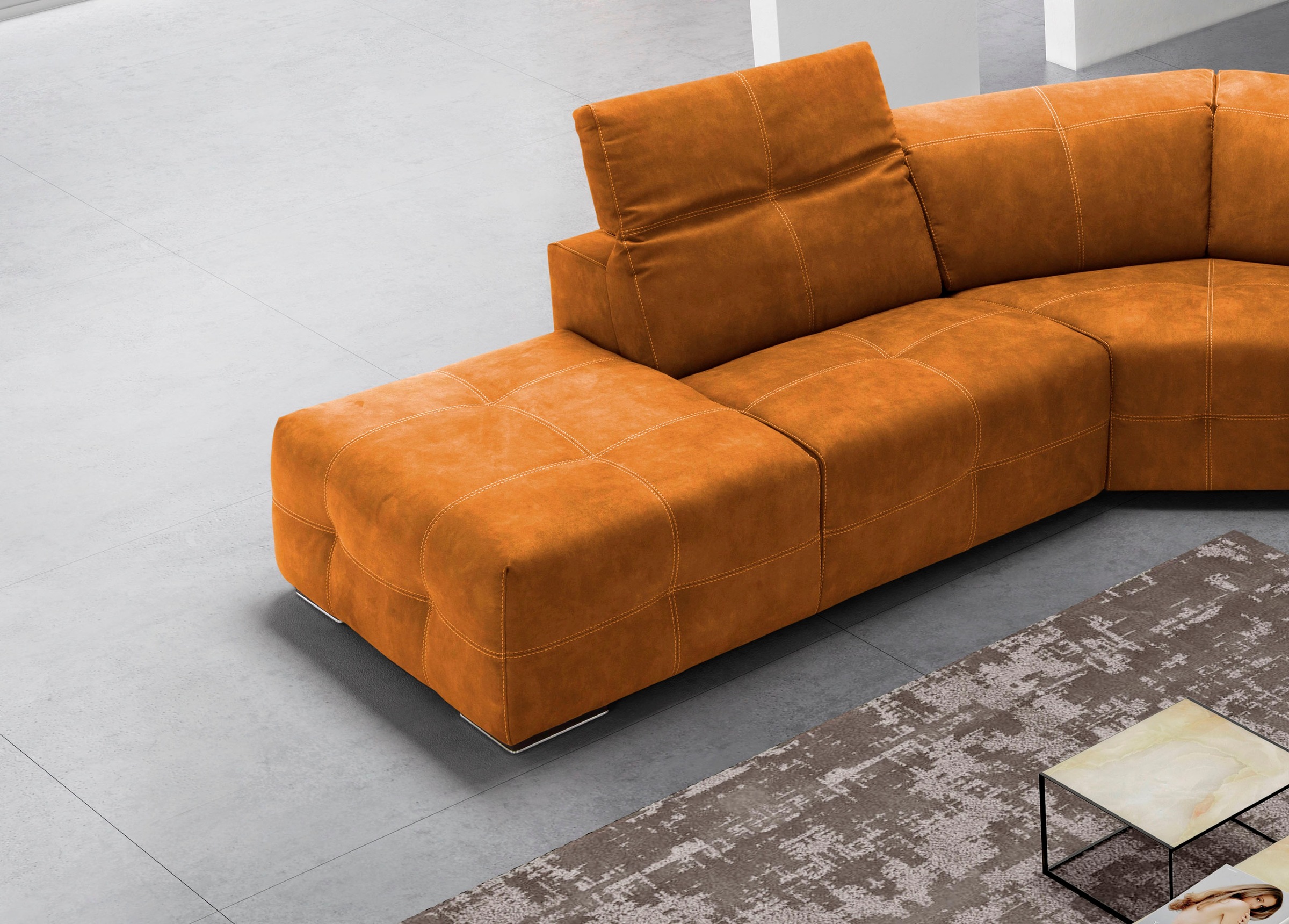 Thumbnail - Egoitaliano Ecksofa "Sauvanne, Designsofa der Extraklasse, elegant und bequem" wahlweise mit elektrischer Relaxfunktion,...