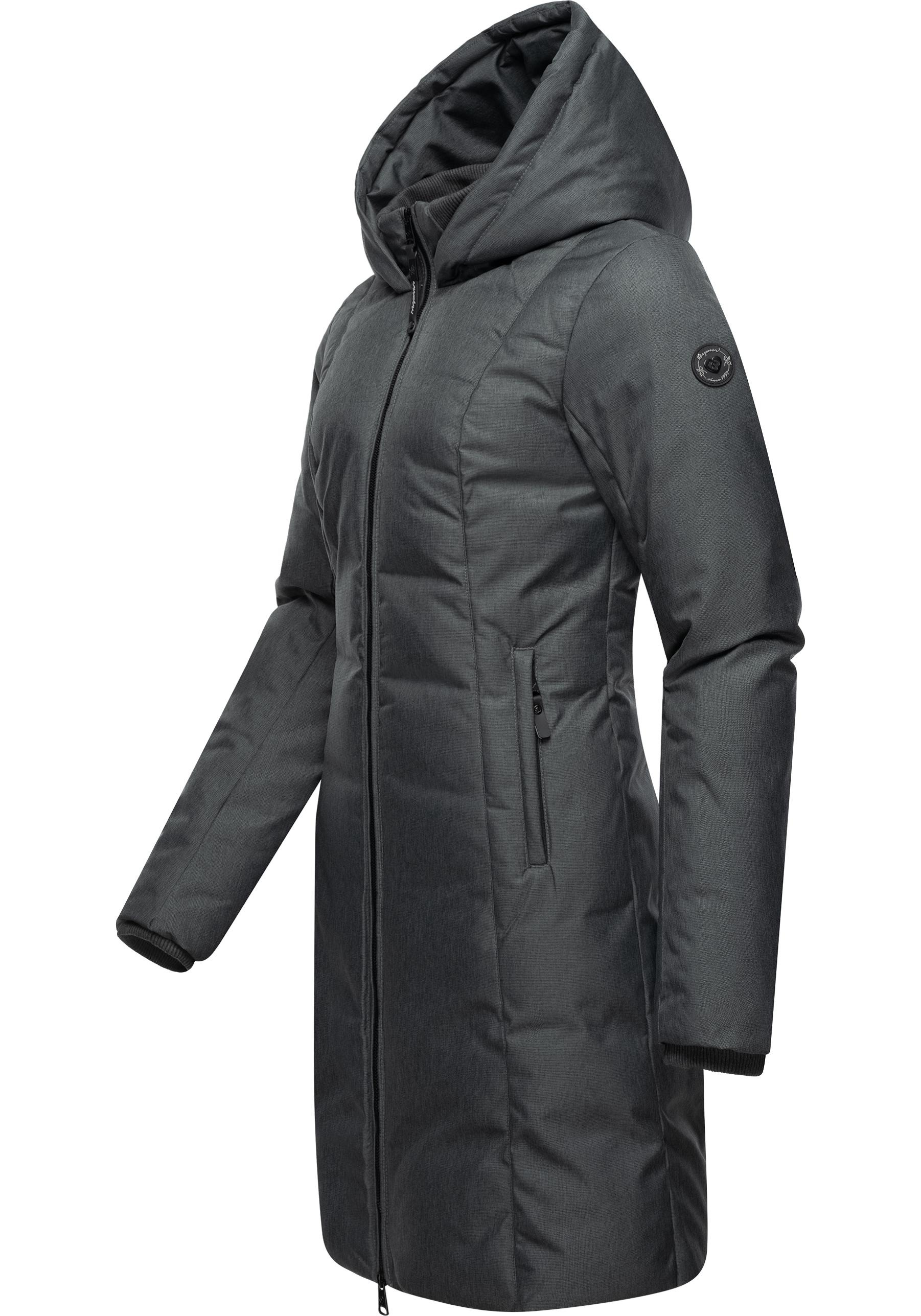 Ragwear Wintermantel »Amarri«, Wasserdichter Winterparka mit großer Kapuze