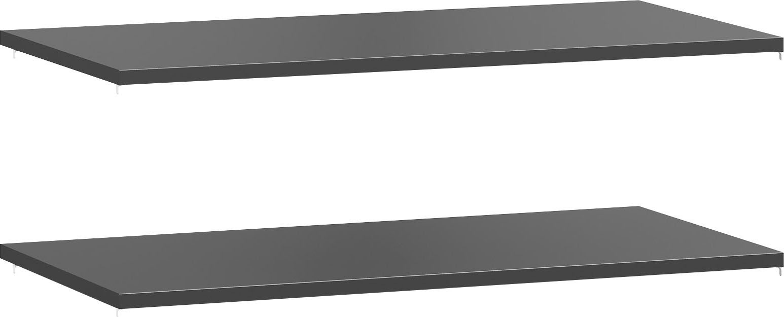 Einlegeboden "York Schlafen", grau anthrazit, B:105,1cm H:2,2cm T:55cm, Holzwerkstoff, SET ONE BY MUSTERRING, Einlegeböden, Einlegeboden, 2er-Set, anthrazit oder weiß, verschiedene Größen