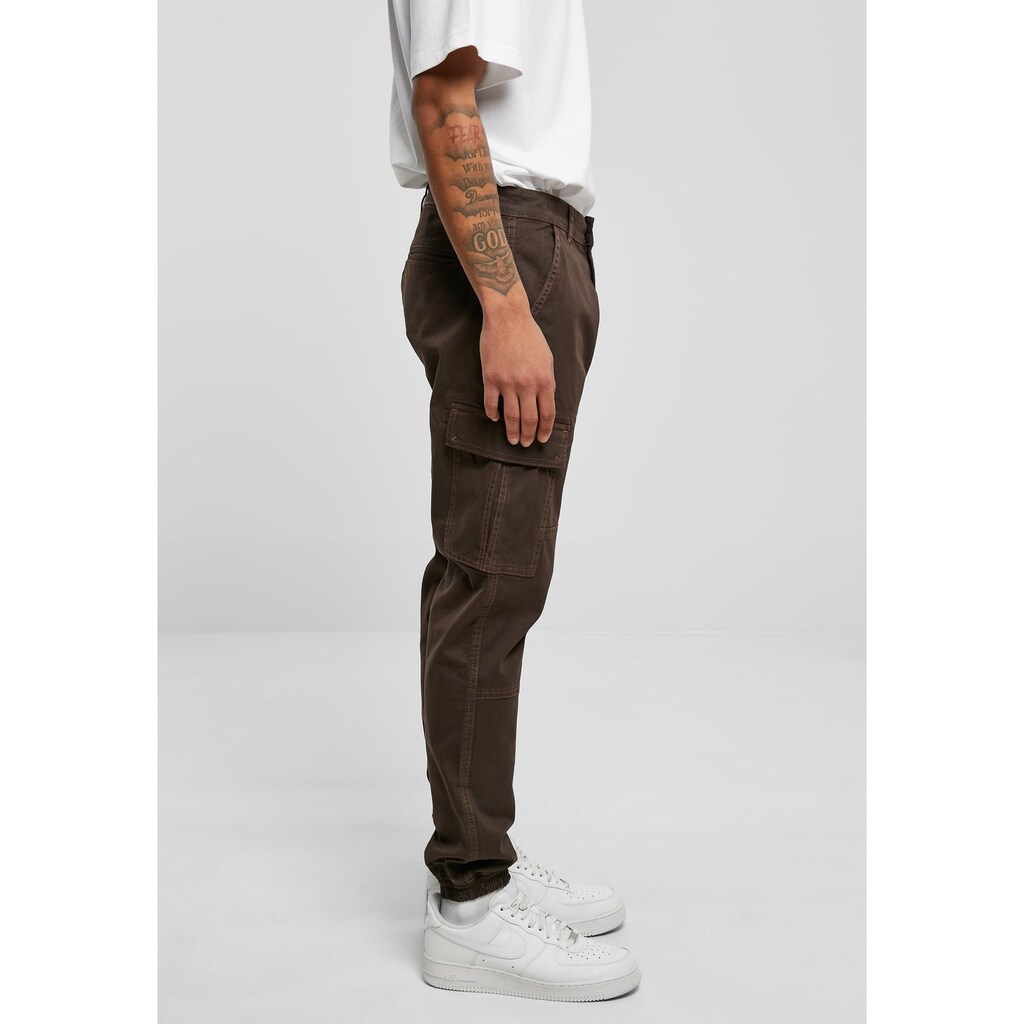 URBAN CLASSICS Cargohose »Urban Classics Herren Washed Cargo Twill Jogging Pants«, (1 tlg.)