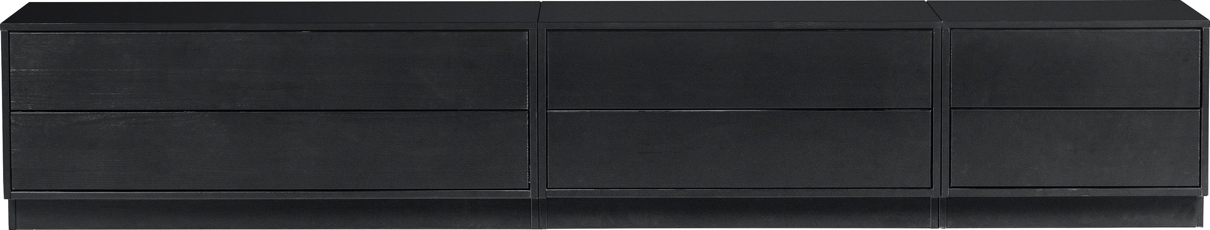 WOOOD Lowboard »Finca, TV-Kommode, Breite 50 cm oder 100 cm«, mit 2 Schubkästen inkl. modernem Push-to-Open-Funktion