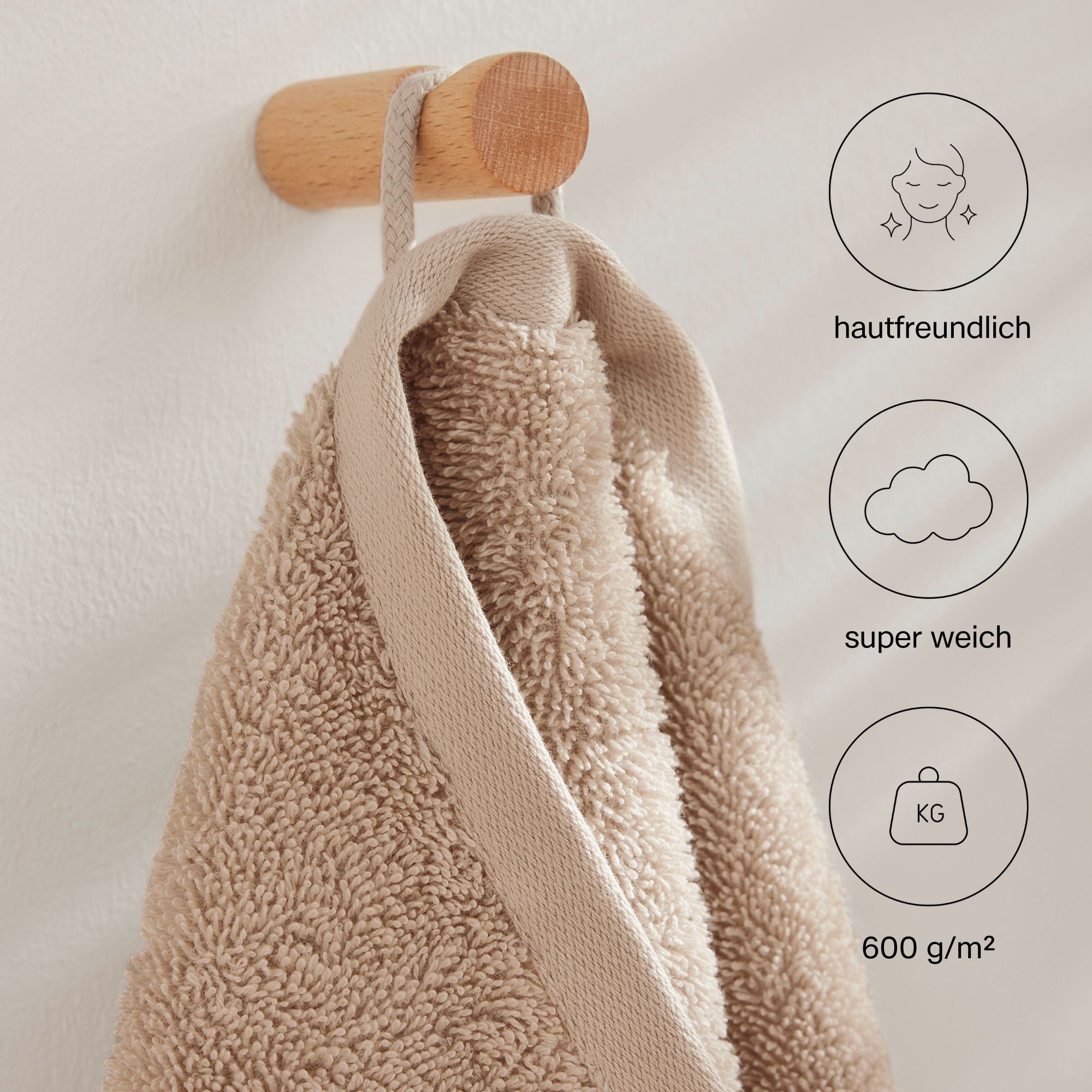 Thumbnail - s.Oliver Handtuch Set "s.Oliver, Premium Qualität, 600 gr/m²," Set 3 Stk. Walkfrottier 1 Gästetuch 30x50 cm, 1 Handtuch ...