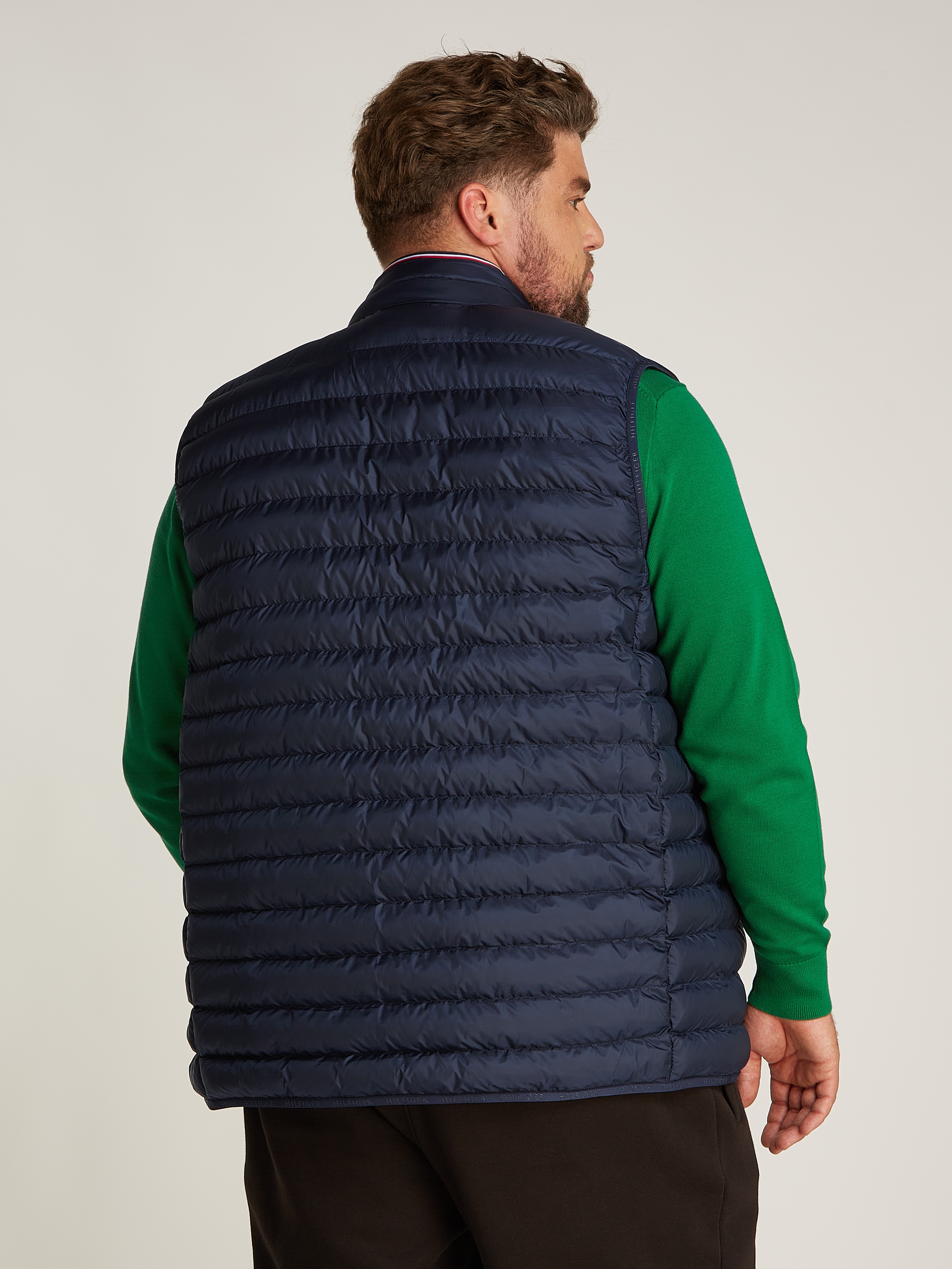 Tommy Hilfiger Big & Tall Steppweste »Bt-Packable Recycled Vest-B«, in Großen Größen, mit Logostickerei in Brusthöhe