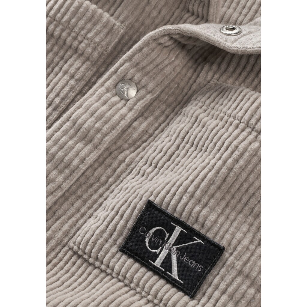 Calvin Klein Jeans Langarmhemd »CORDUROY BADGE OVERSHIRT«