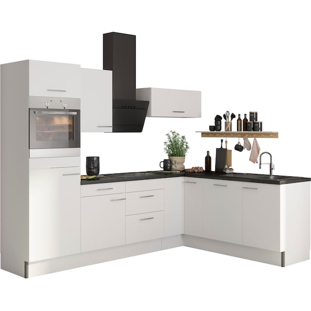 OPTIFIT Küche »Klara«, 270 x 200 cm breit, wahlweise mit E-Geräten  bestellen | BAUR