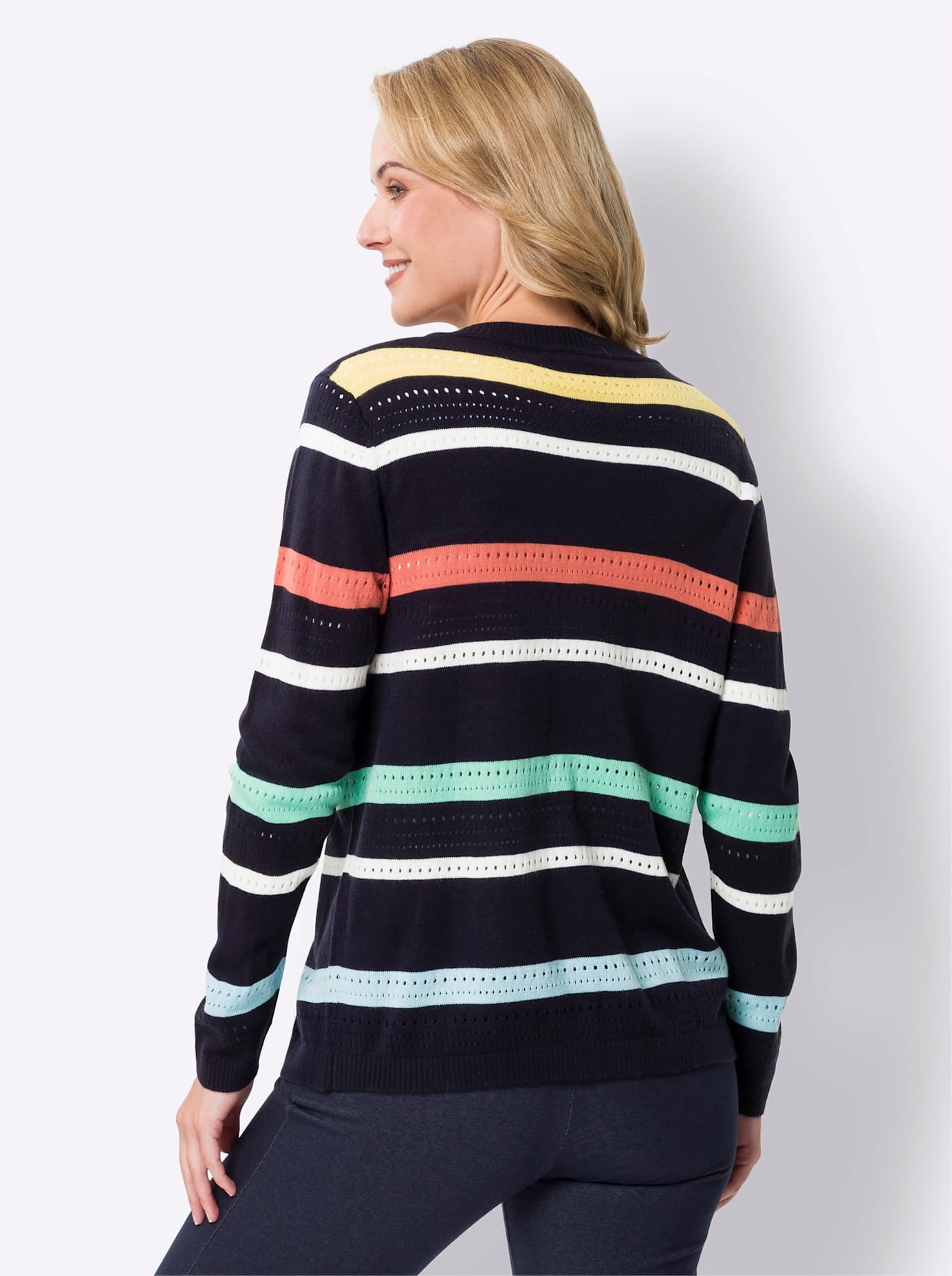 Classic Basics Ajourstrickjacke