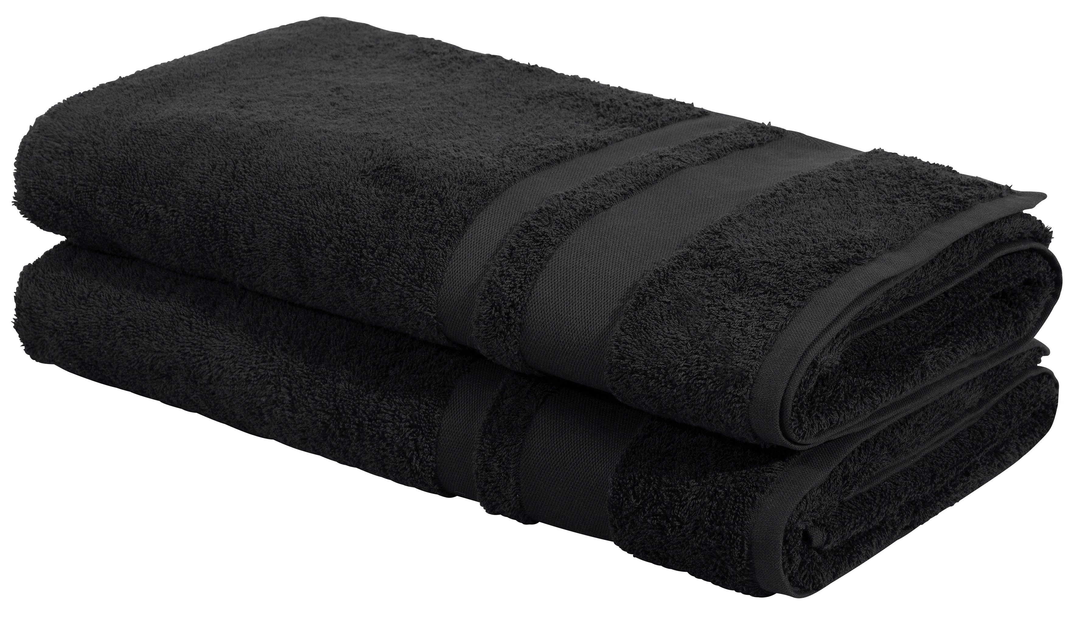 OTTO home Saunatuch "Vanessa, 2 Saunatücher, 80x200cm, in Standard- und Premium-Qualität" Handtücher mit Bordüre, 100% Baumwolle, einfarbig, weich