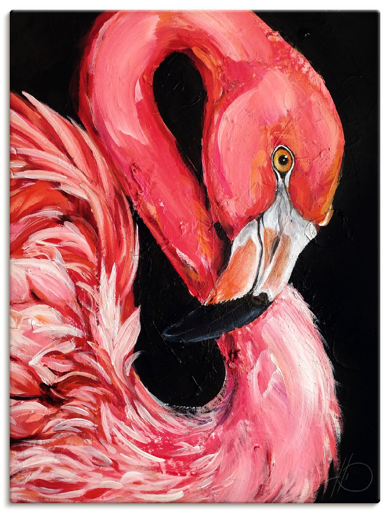 ARTland Flamin-GO Wall Art Pink 30x40cm