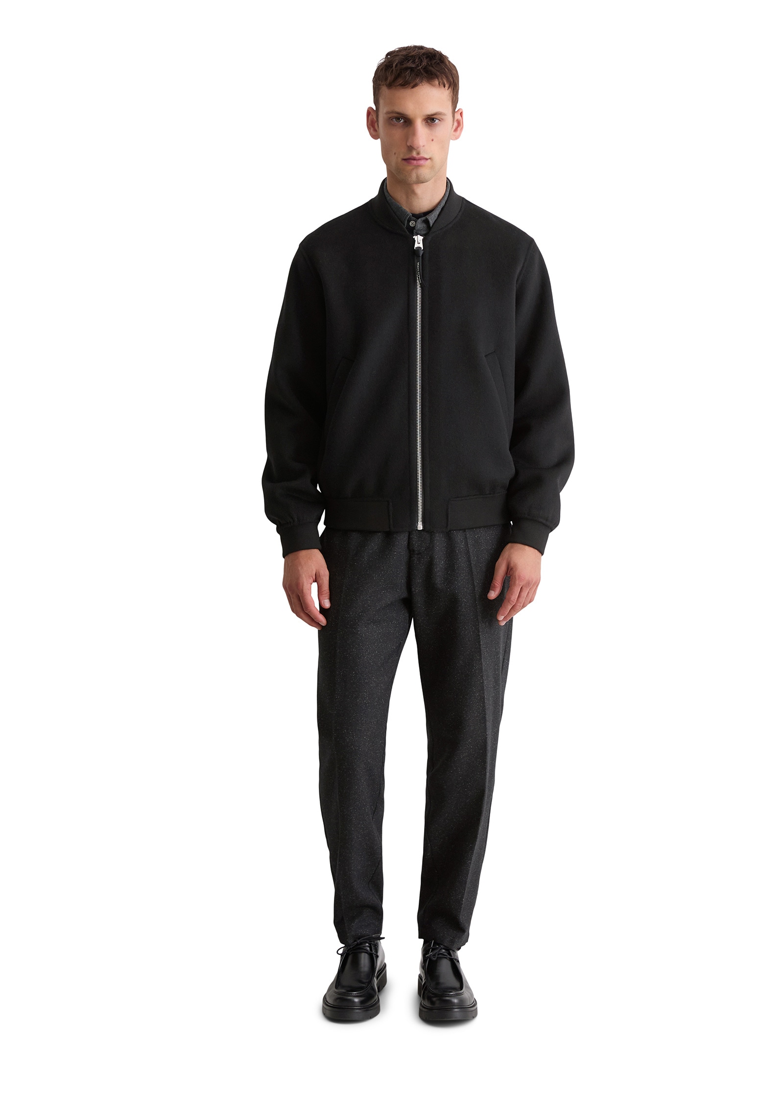 Marc O'Polo Outdoorjacke »aus recyceltem Woll-Mix«, ohne Kapuze