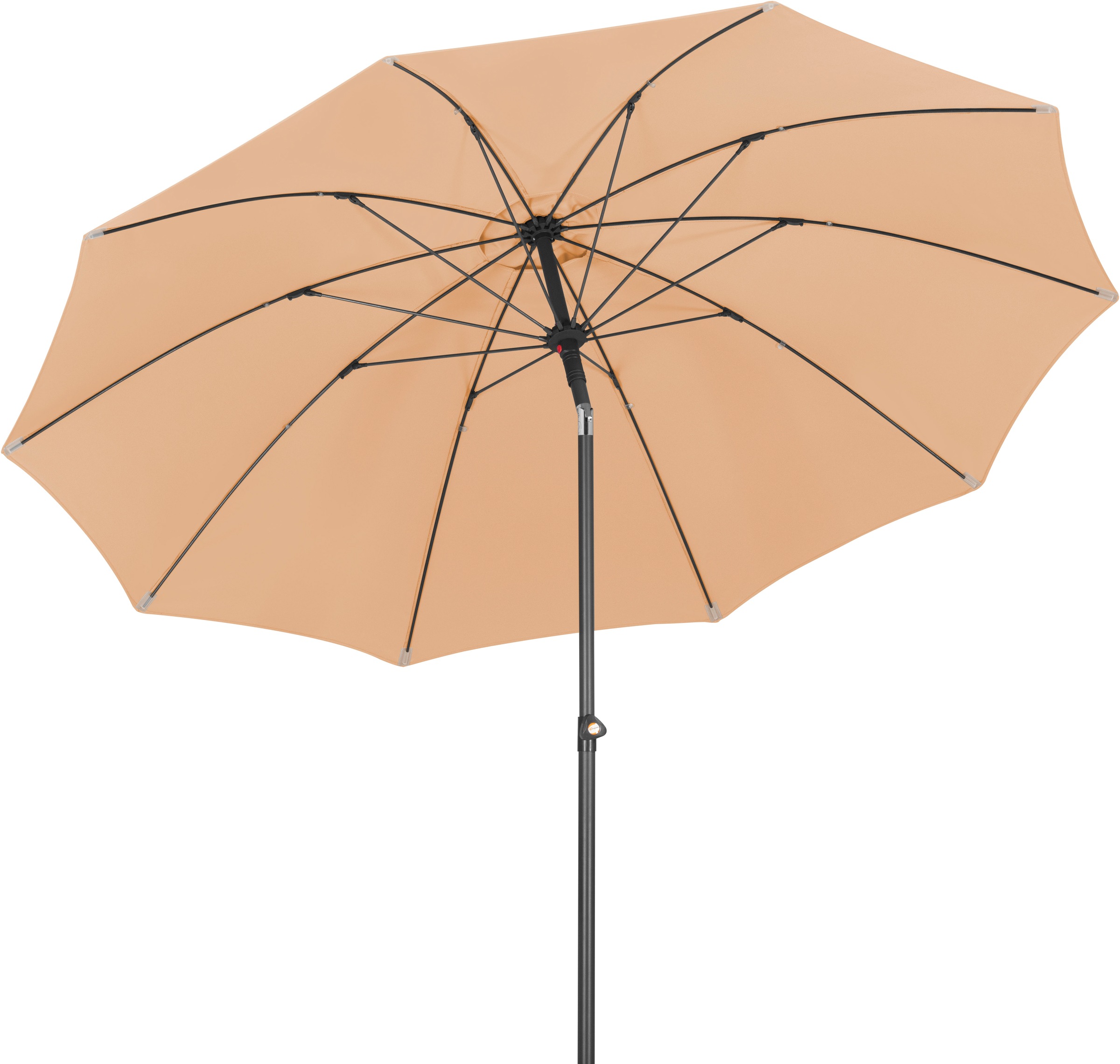 Marktschirmapricot, SCHNEIDER SCHIRME, Obermaterial: 100% Polyester, Standschirme, "Tarifa", 270 cm