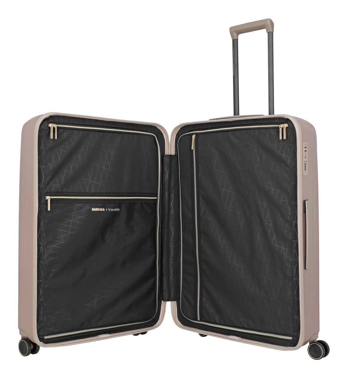 travelite Hartschalen-Trolley »BARBARA & travelite | BARBARA NOVELTY, verschiedene Größen und Farben«, 4 Rollen, Hartschalen-Kofferset Reisegepäck Volumenerweiterung bei M