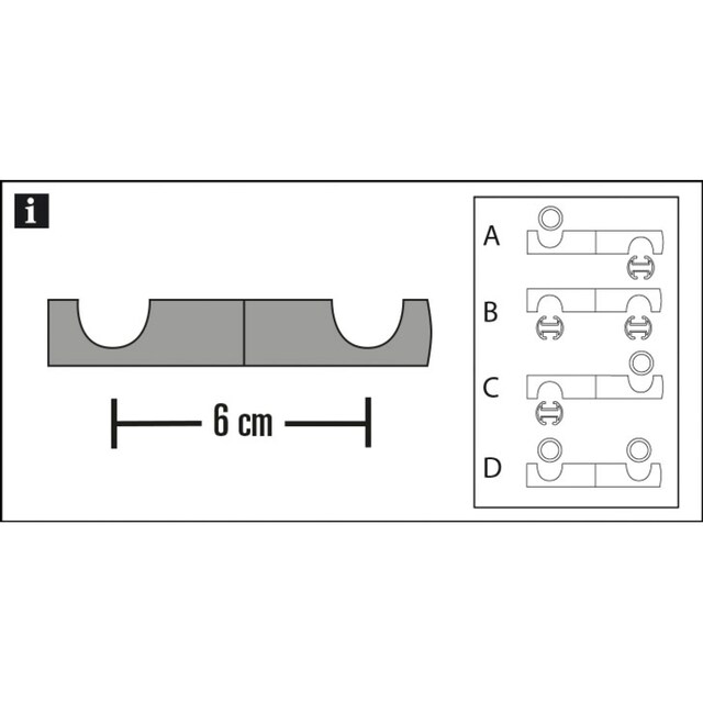 GARDINIA Deckenträger Adapter »Verbindungselement für Gardinenstangen«, (1  St.), Serie Einzelprogramm Chicago Ø 20 mm kaufen | BAUR