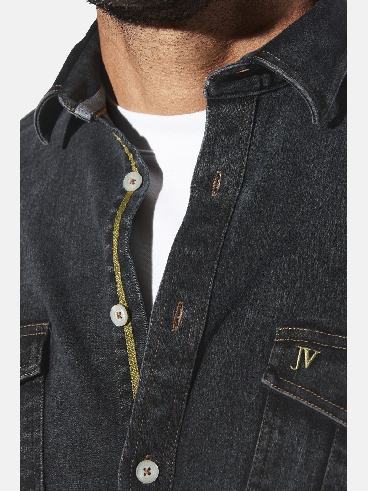 Jan Vanderstorm Jeanshemd »Jeanshemd OLAVIK«