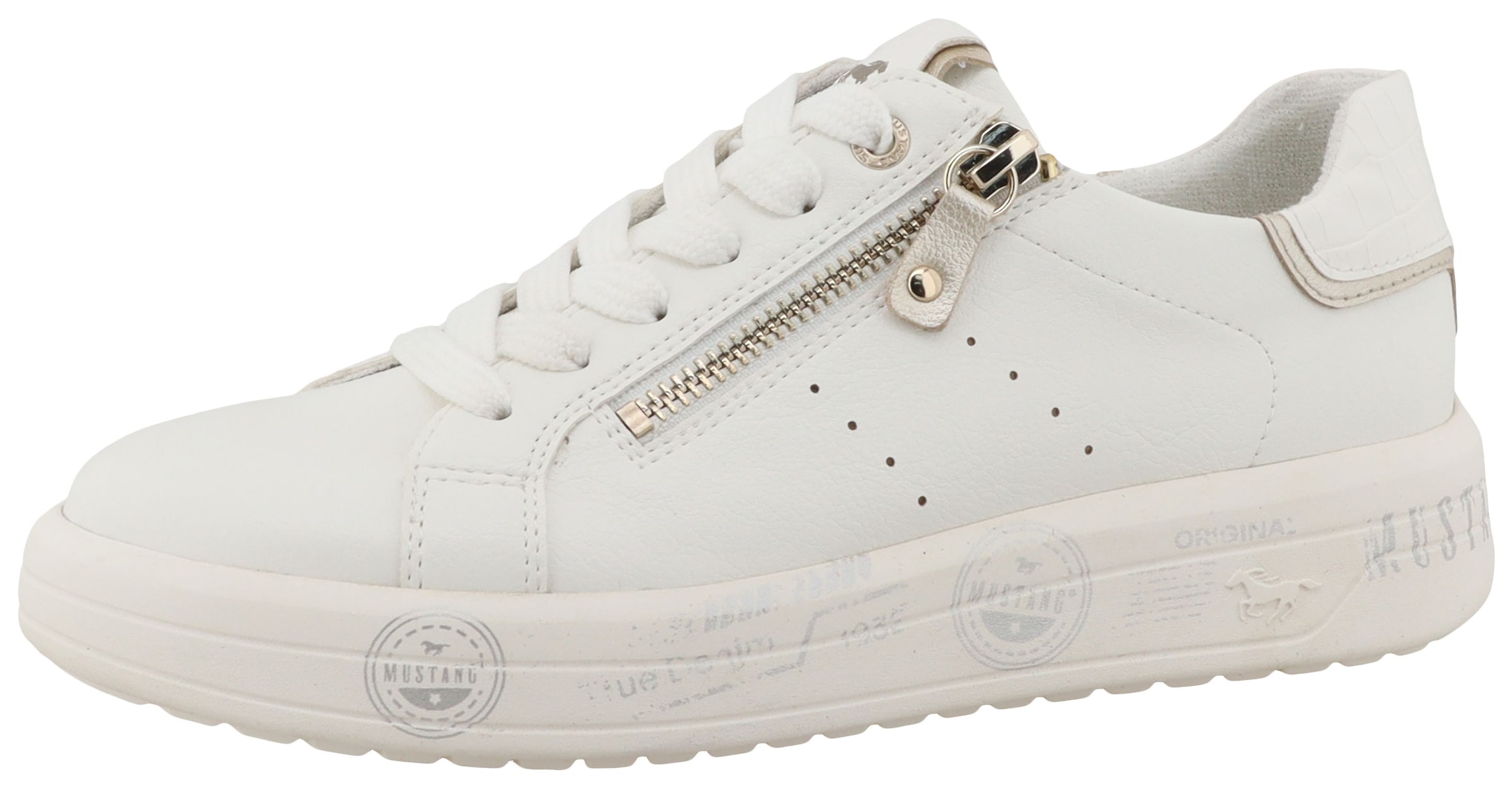 Mustang Shoes Sneaker "Noralie" Freizeitschuh, Halbschuh, Schnürschuh mit s günstig online kaufen