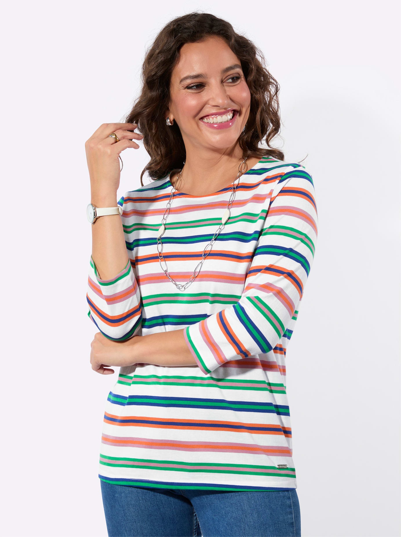 Casual Looks 3/4-Arm-Shirt »Rundhals-Shirt« 1 tlg.