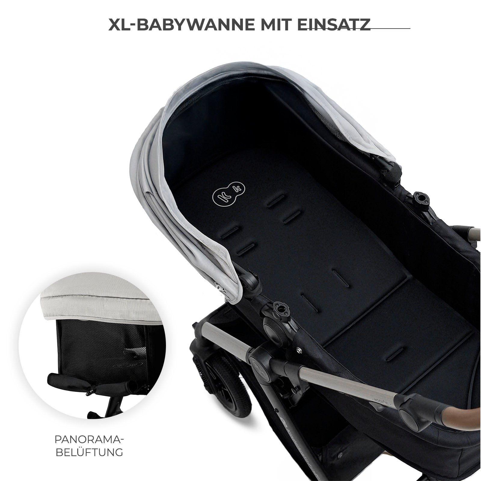 Kinderkraft Kombi-Kinderwagen »MOOV 2 XL«, 27 kg, mit Luftreifen