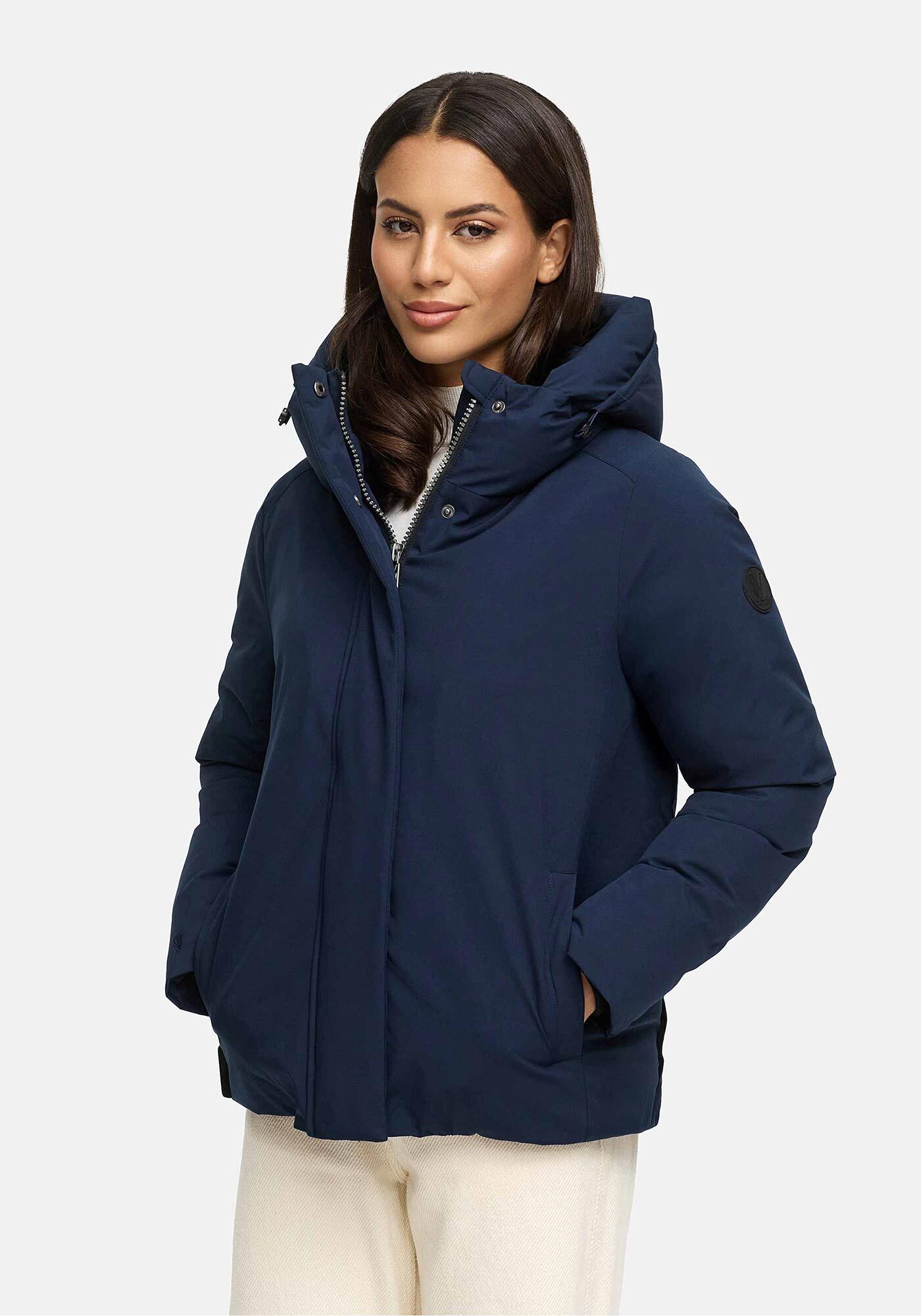 Marikoo Winterjacke "Yeminaa" warm für den Winter - hinten länger geschnitten