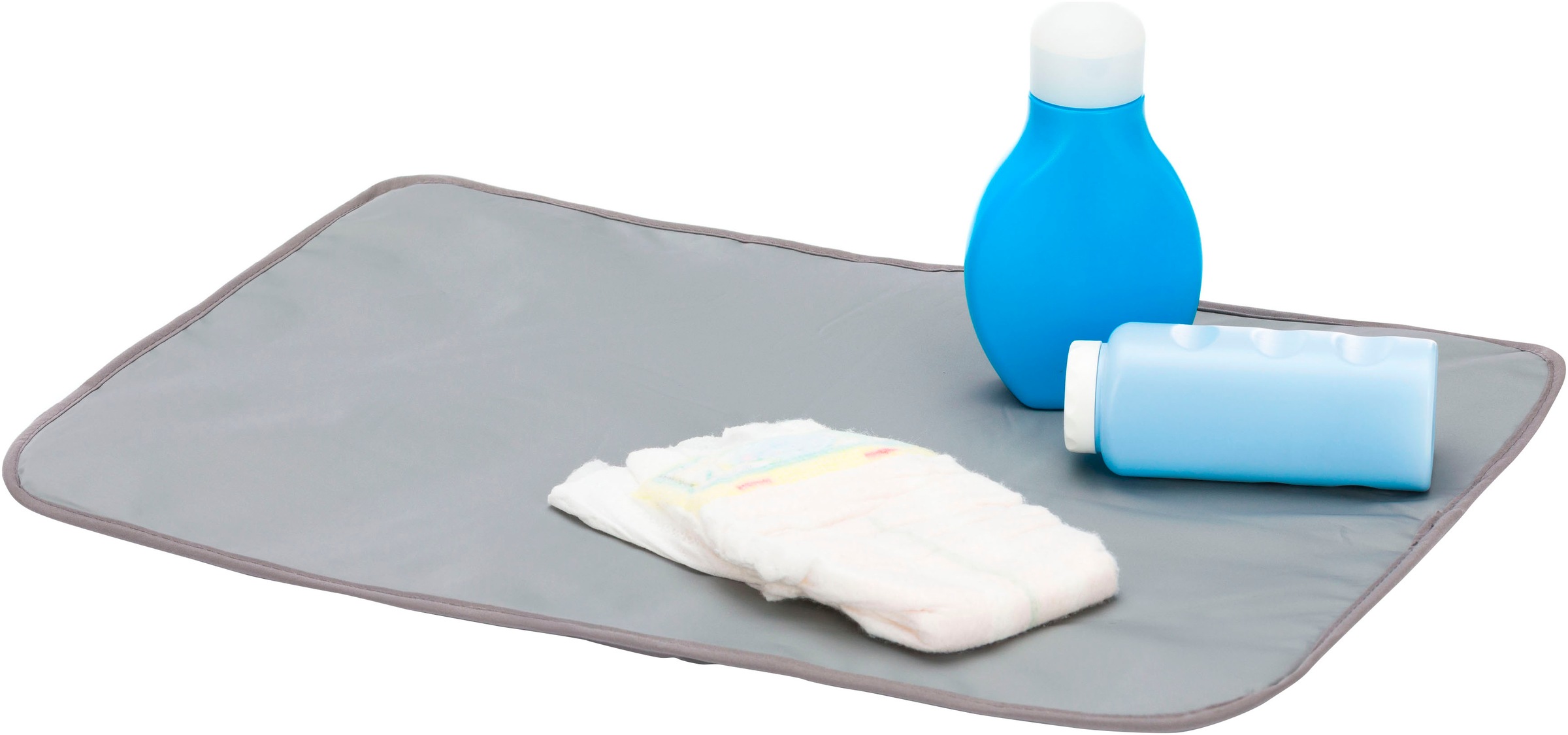 Fillikid Wickelrucksack »Rolltop Berlin schwarz« Reflektoren inkl. Wickeltunterlage