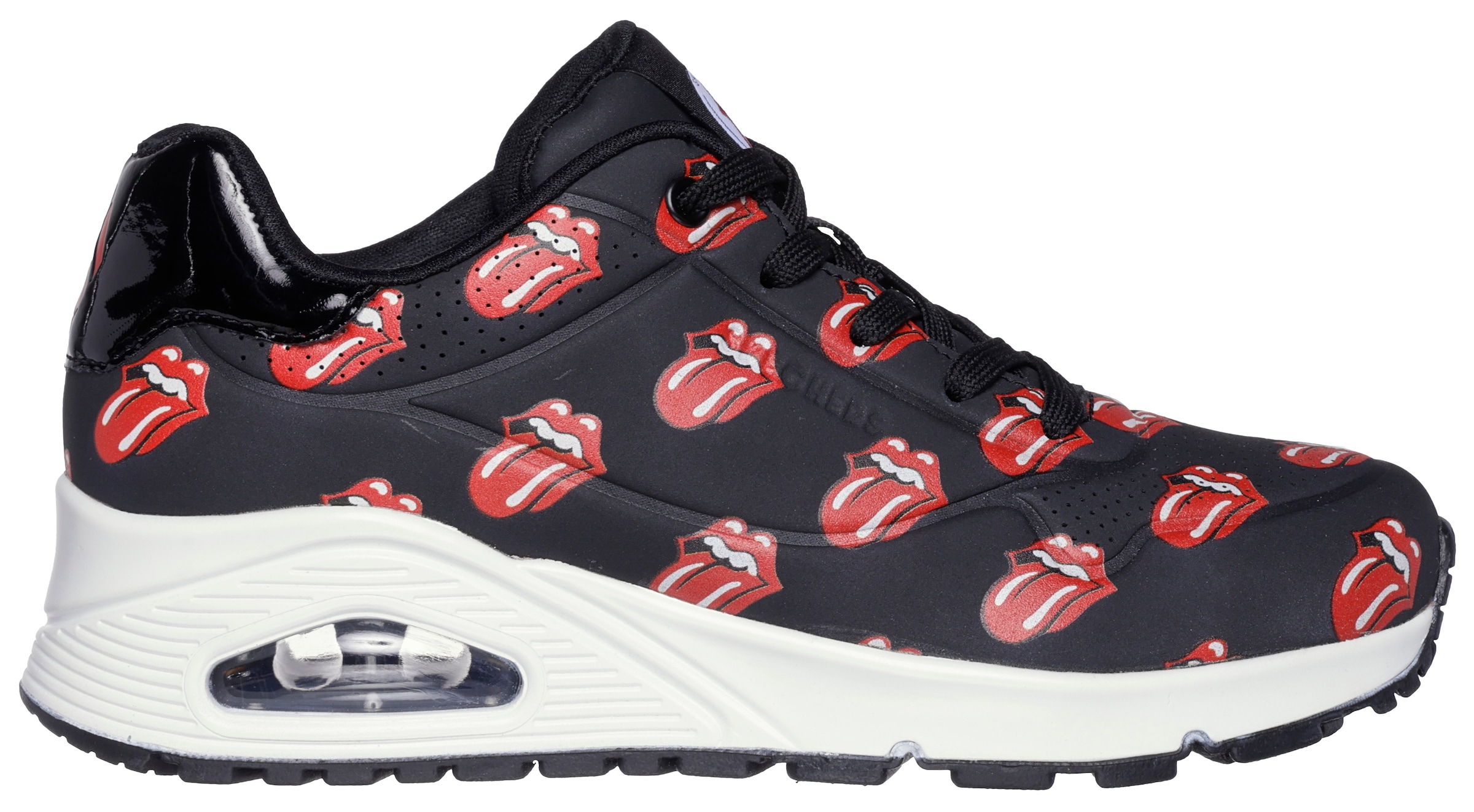 Skechers Sneaker »UNO ROLLING STONES«, mit Rolling Stones-Print, Freizeitschuh, Halbschuh, Schnürschuh