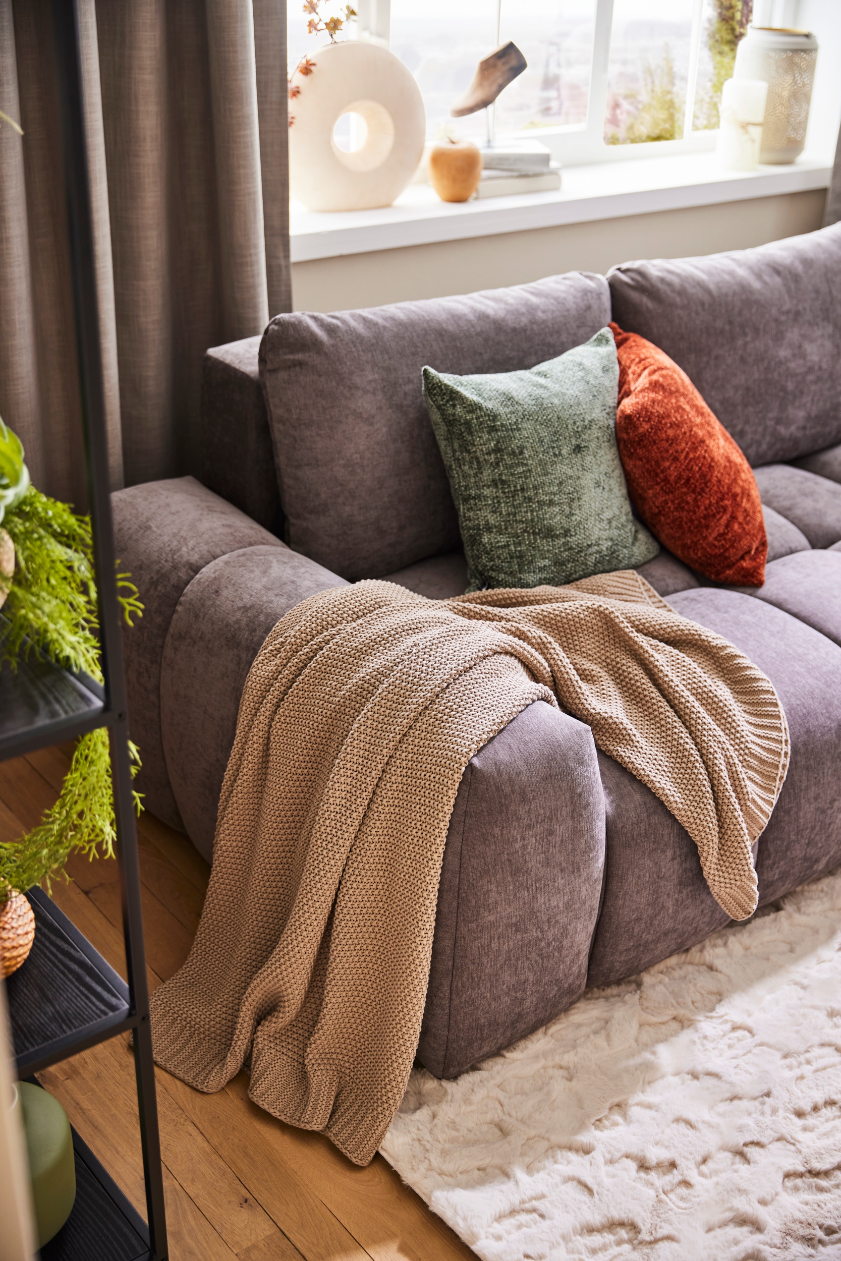 OTTO home Wohndecke »Phelon«, Strickmuster, modern und pflegeleicht, verschiede Farben