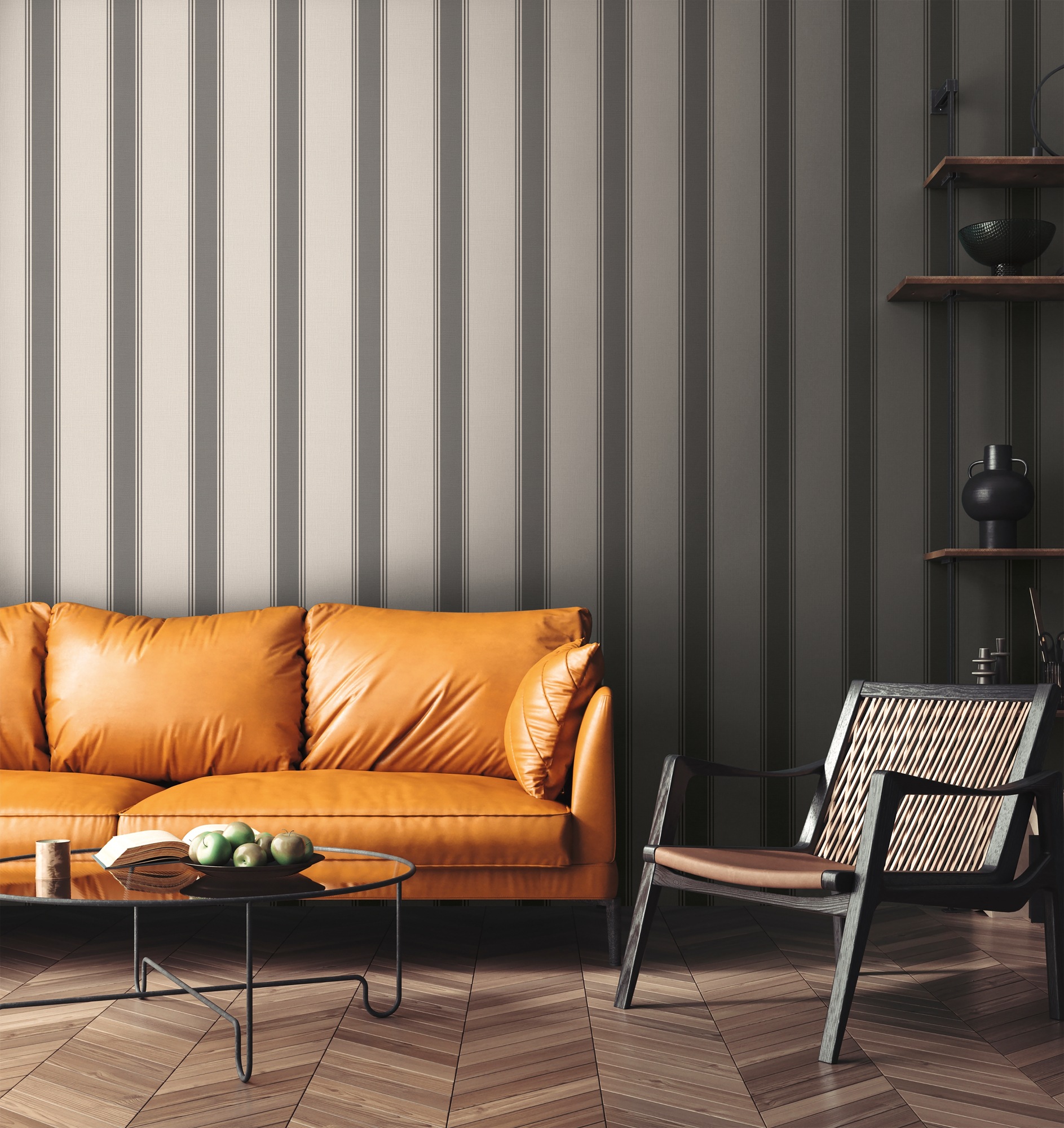 living walls Vliestapete »Michalsky 6 Landhaus Tapete Mustertapete Streifen Landhaus«, matt, Vliestapete gestreift für Schlafzimmer Küche Wohnzimmer Landhaus Flur