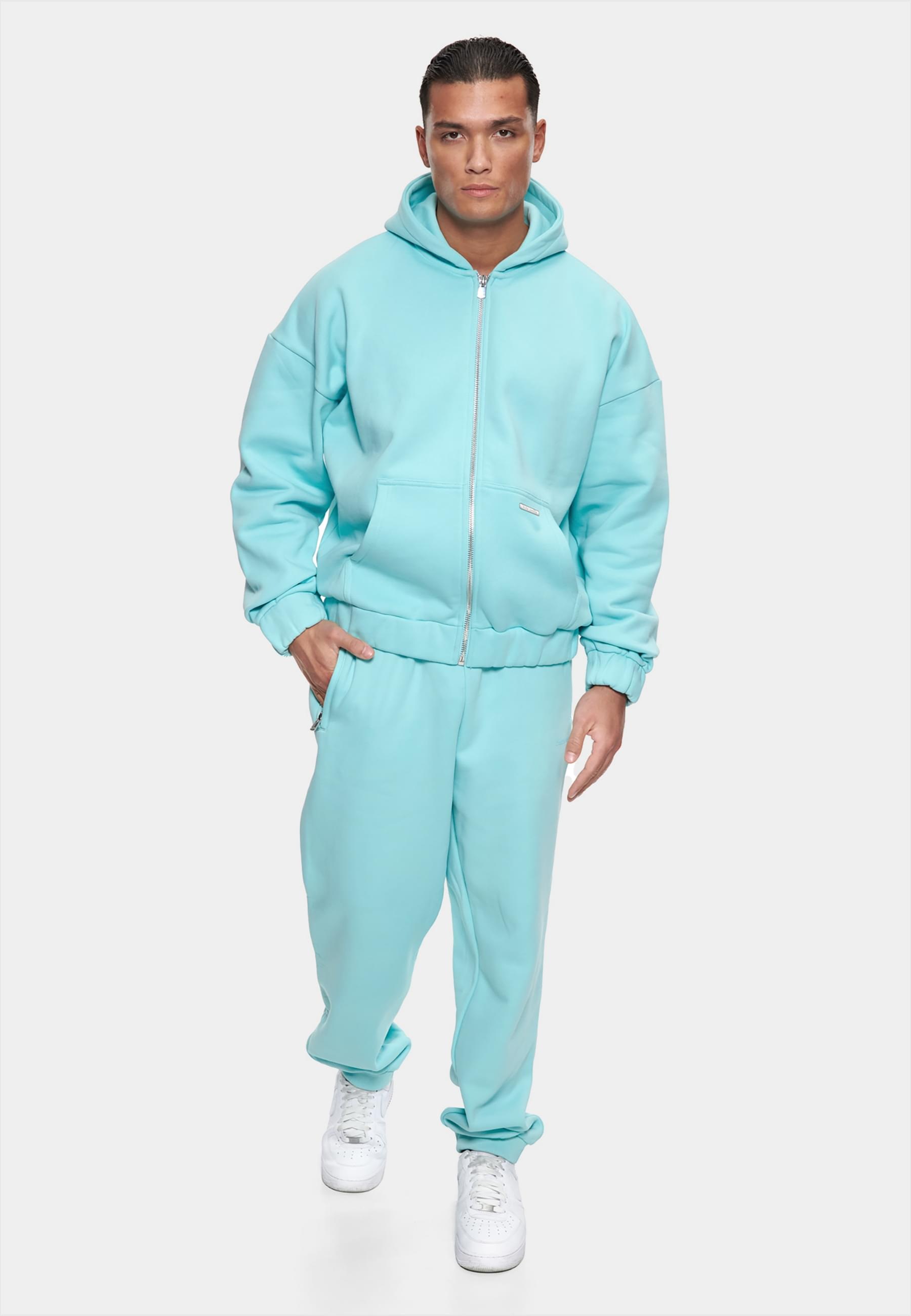 Dropsize Sweatjacke »Dropsize Herren Bazix Republiq Super Heavy Blank Zip-Hoodie«