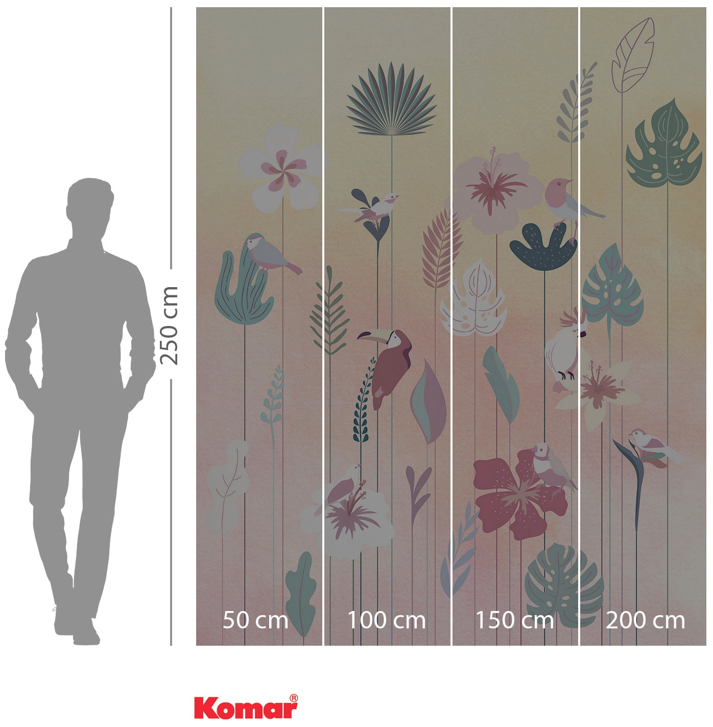 Komar Vliestapete »Digitaldruck Vlies -  Rio - Größe 200 x 250 cm« bedruckt glatt Wohnzimmer, Schlafzimmer