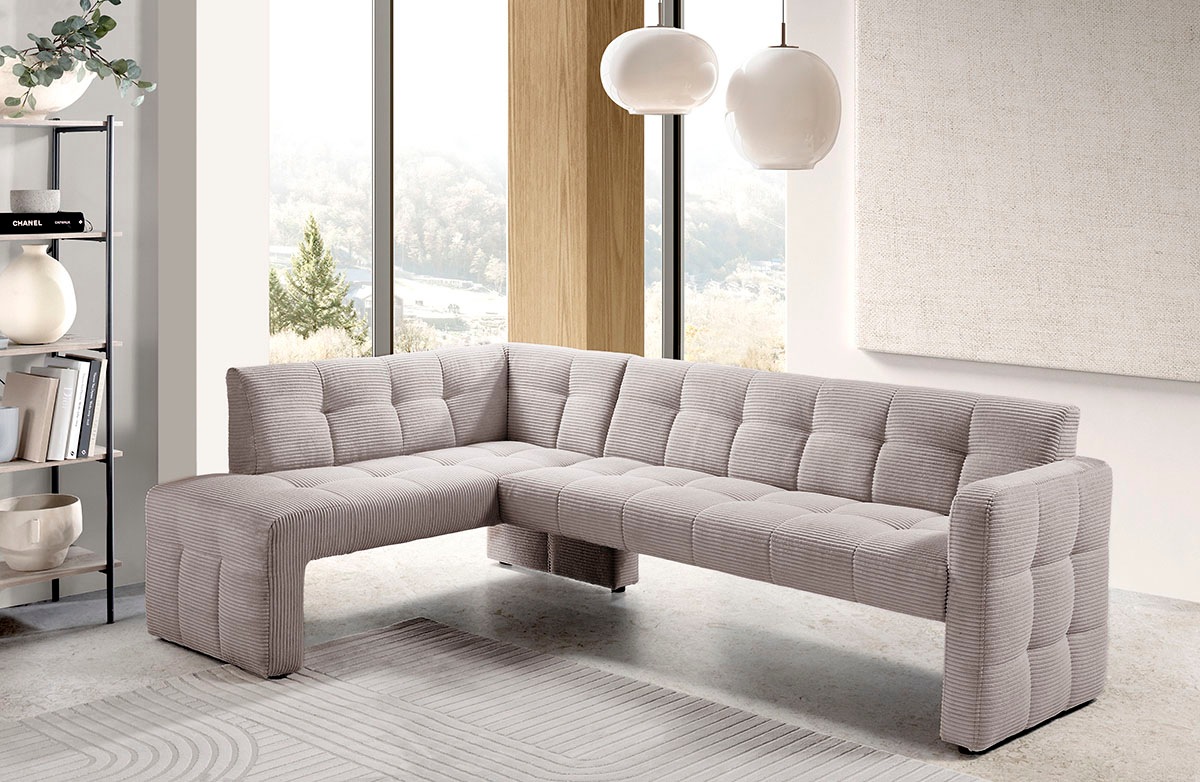 exxpo - sofa fashion Essbank »Barista, bequem und elegant, hohe Bodenfreiheit,«, Eckbank Barista bequem und elegant, hochwertige Detailverarbeitung