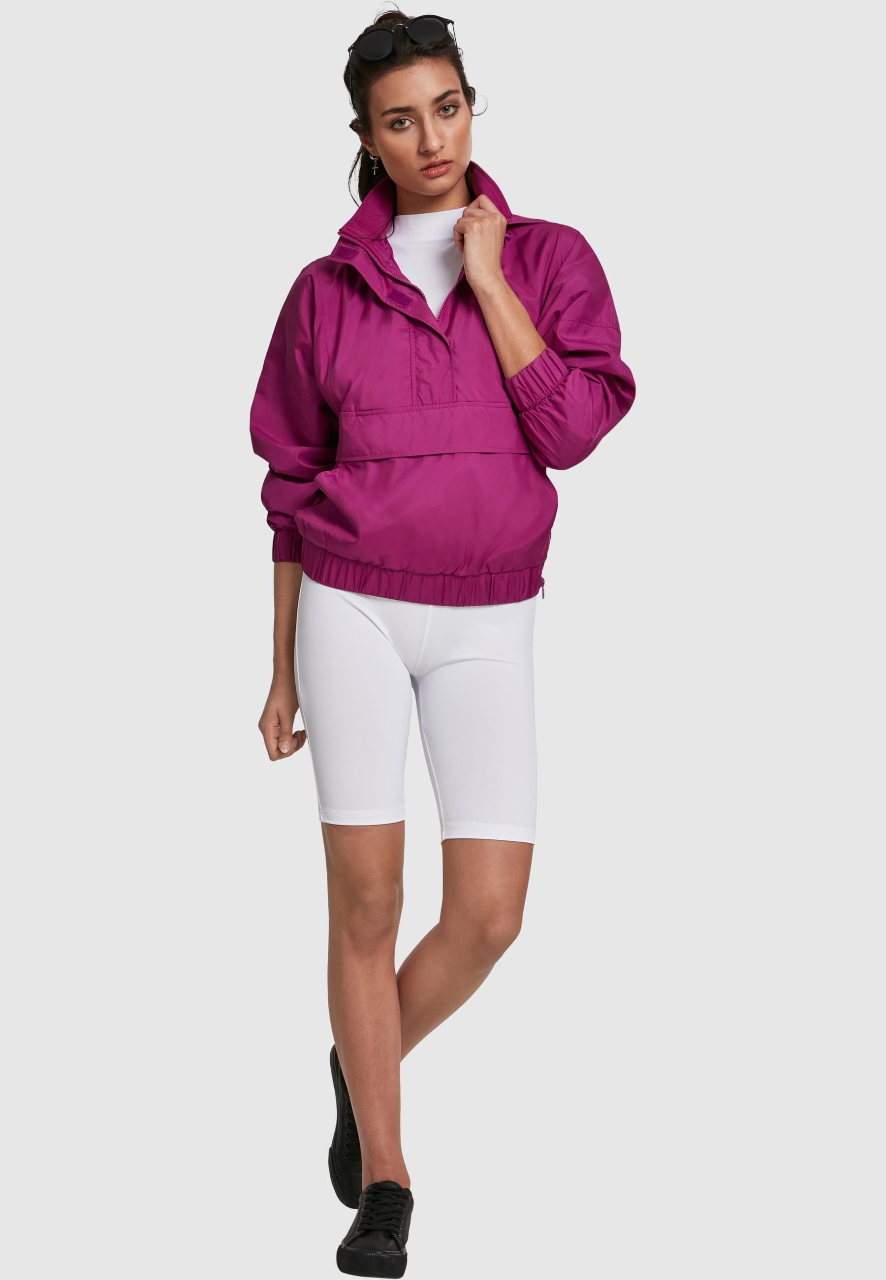 URBAN CLASSICS Allwetterjacke »Urban Classics Damen Ladies Panel Pull Over Jacket«, (1 St.), ohne Kapuze
