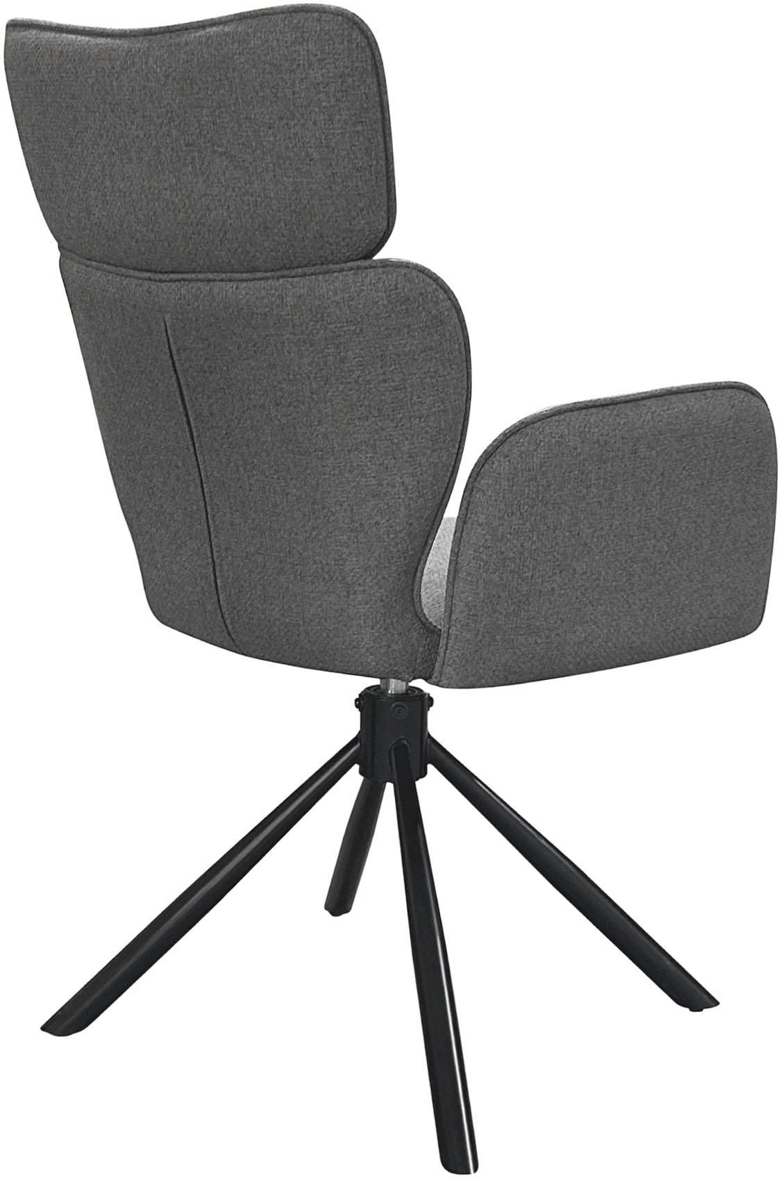 byLIVING Esszimmerstuhl »SEATTLE« (Set) 2 Stk.Webstoff in anthrazit, bis 110 kg, 360° drehbar, Schaumstoff