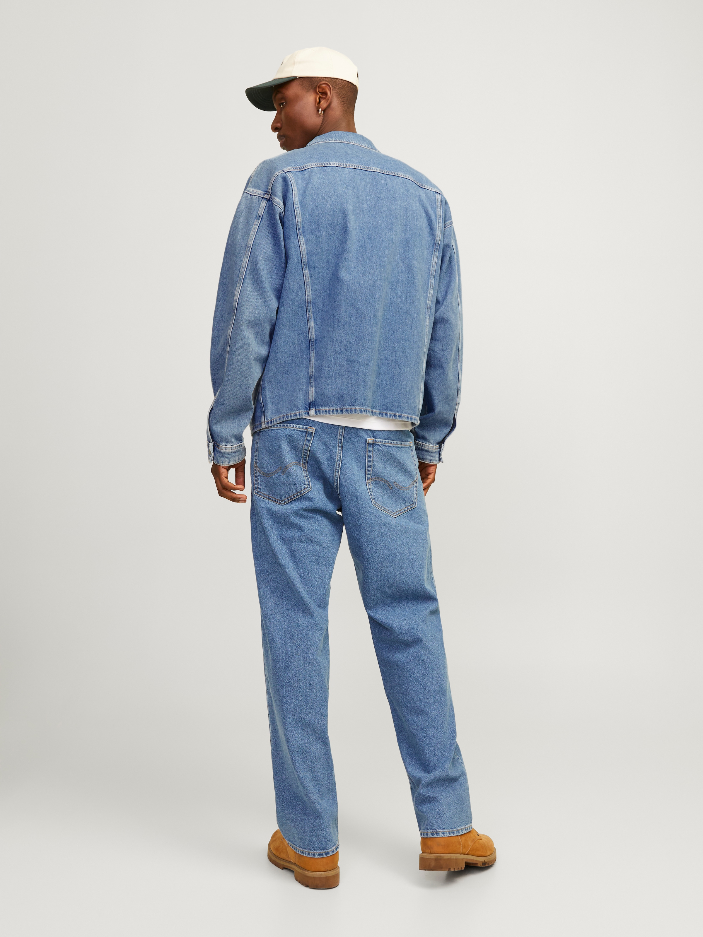 Jack & Jones Relax-fit-Jeans »JJIEDDIE mit hoher Taille und lockerer Passform« Baumwolle, relax fit