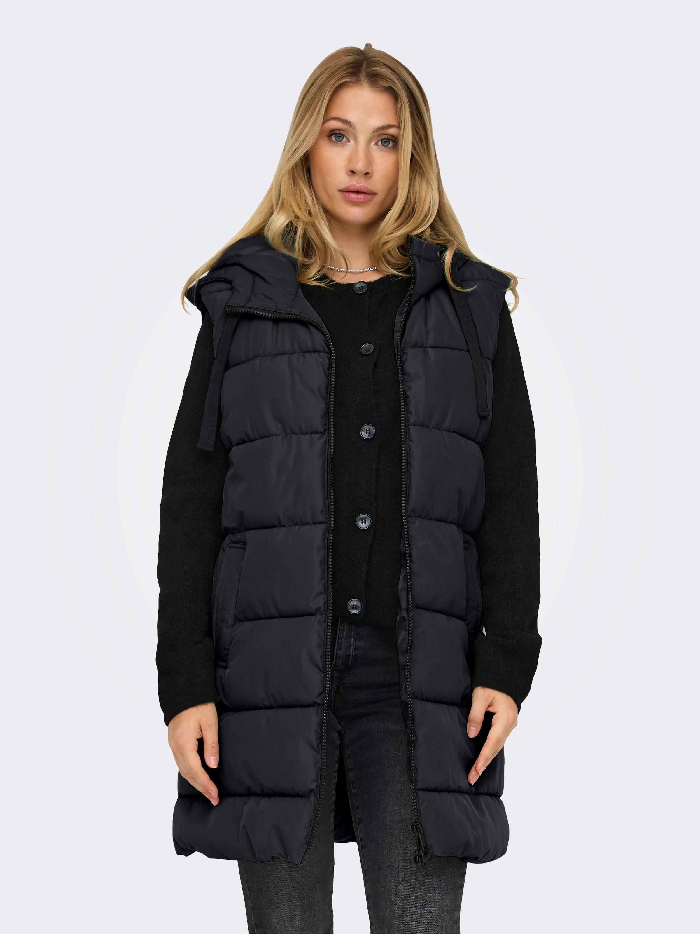 ONLY Anzugweste "ONLCLAIR PUFFER HOOD WAISTCOAT OTW CC"