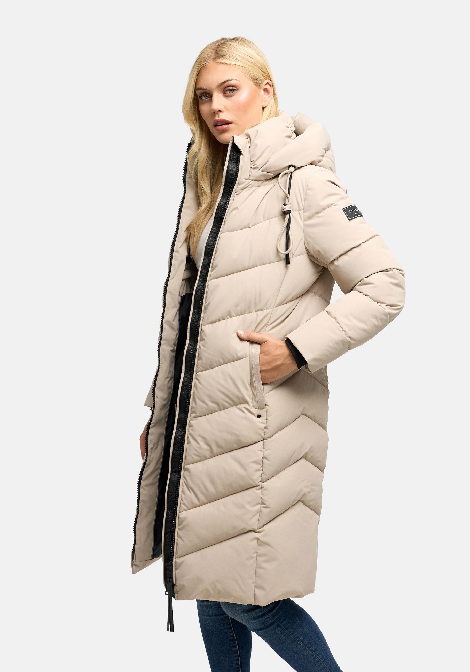 Navahoo Steppmantel "Sahnekatzii XIV" Schicker Wintermantel mit kuschlig warm wattiertem Kragen