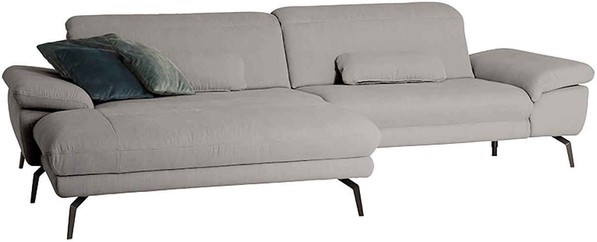 Die PlanBar Ecksofa »MP-IN22025 L-Form«, mit Kopfteilverstellung, wahlweise mit motorischem Canape