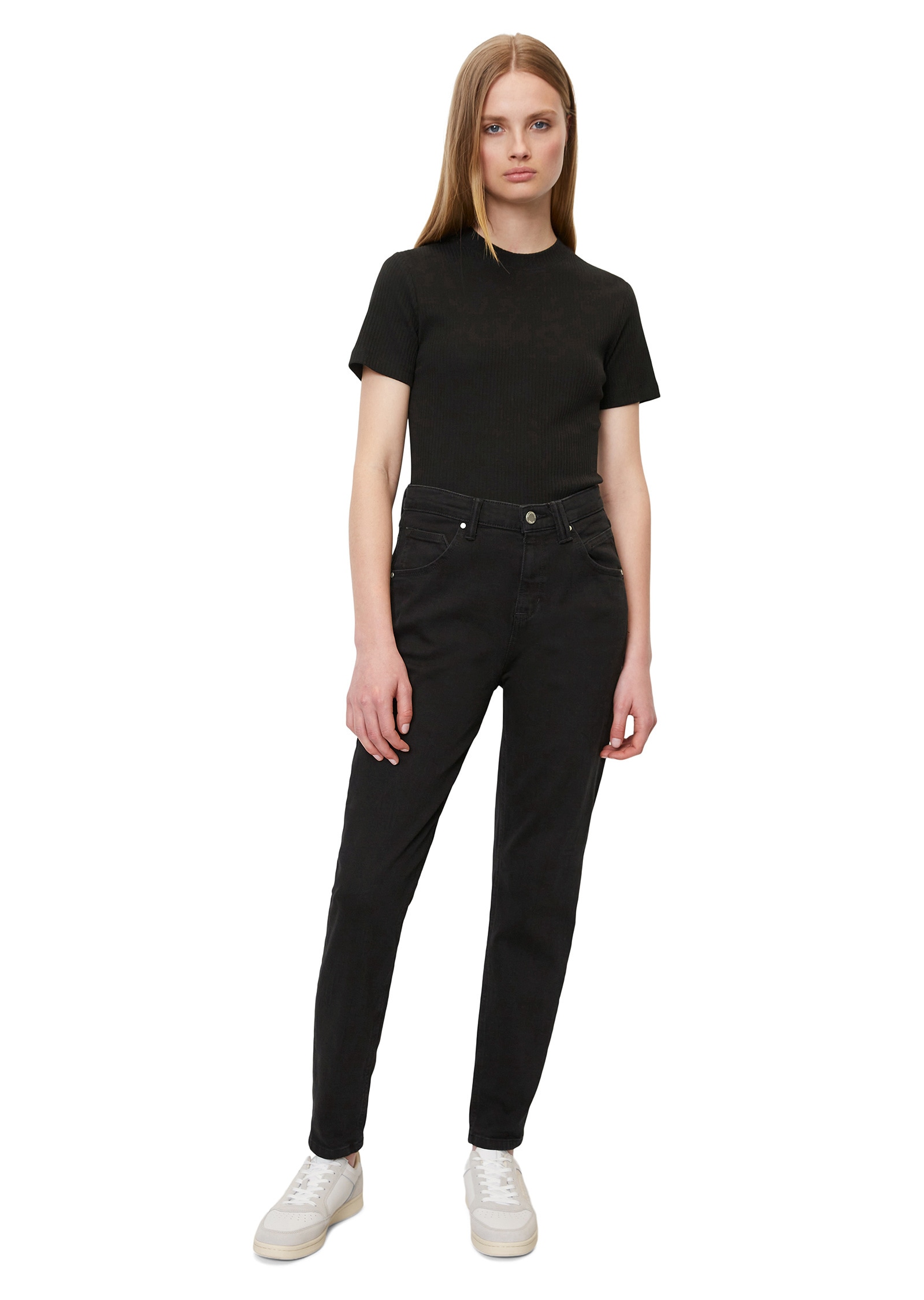 Marc O'Polo DENIM T-Shirt »aus elastischem Bio-Baumwolle-Mix«