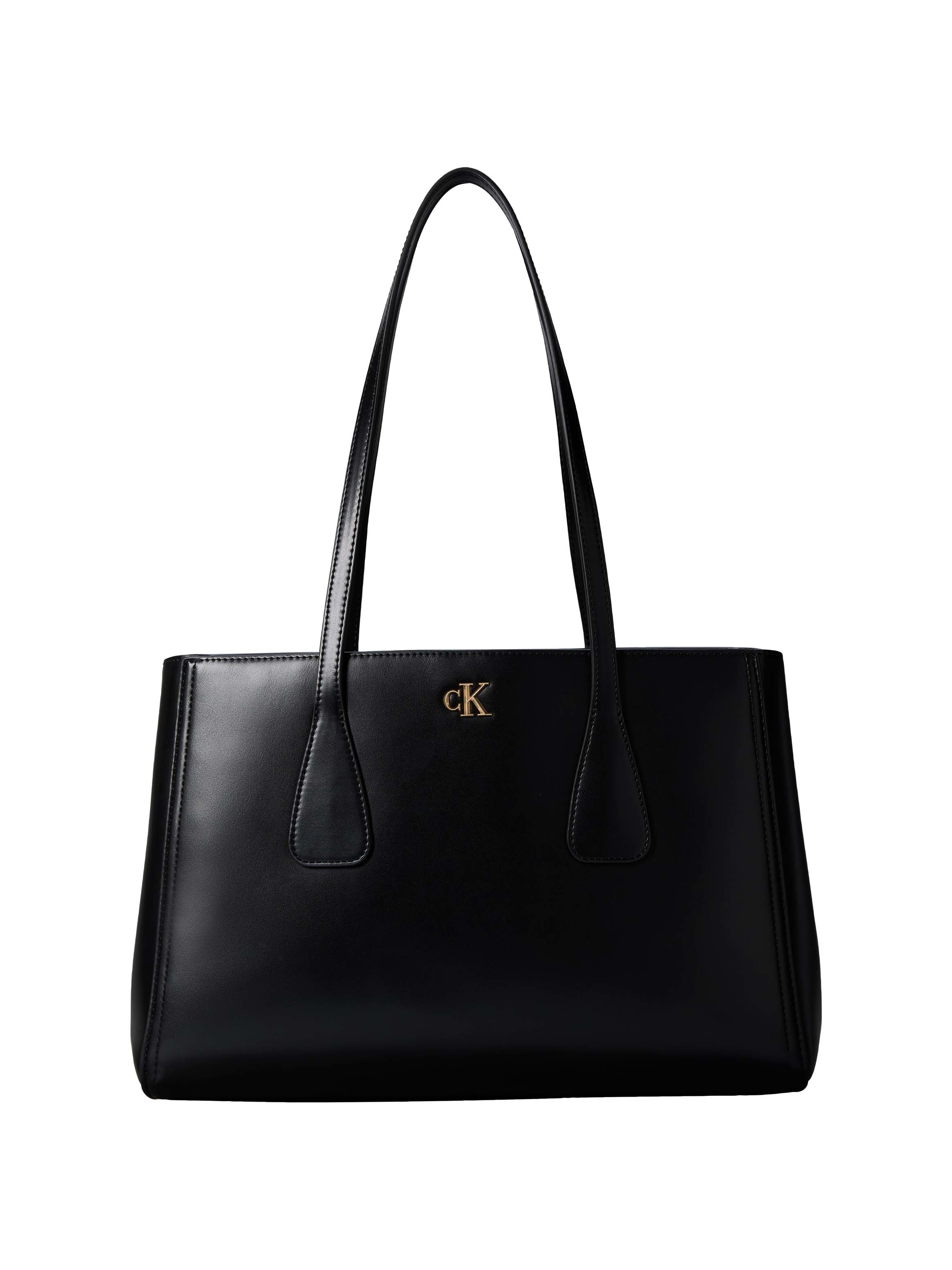 Calvin Klein Tragetasche "CK MEDIUM WORK TOTE" Tragetasche, Schultertasche mit Reißverschluss-Innenfach