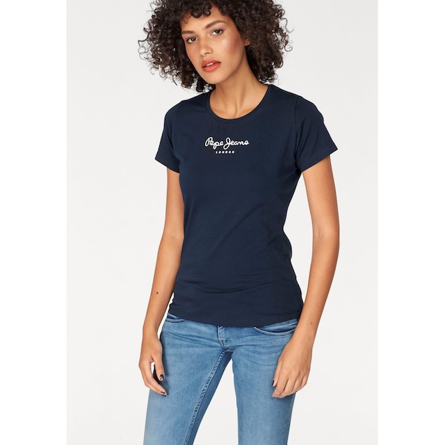 Pepe Jeans T-Shirt »NEW VIRGINIA«, mit Logo-Print für kaufen | BAUR